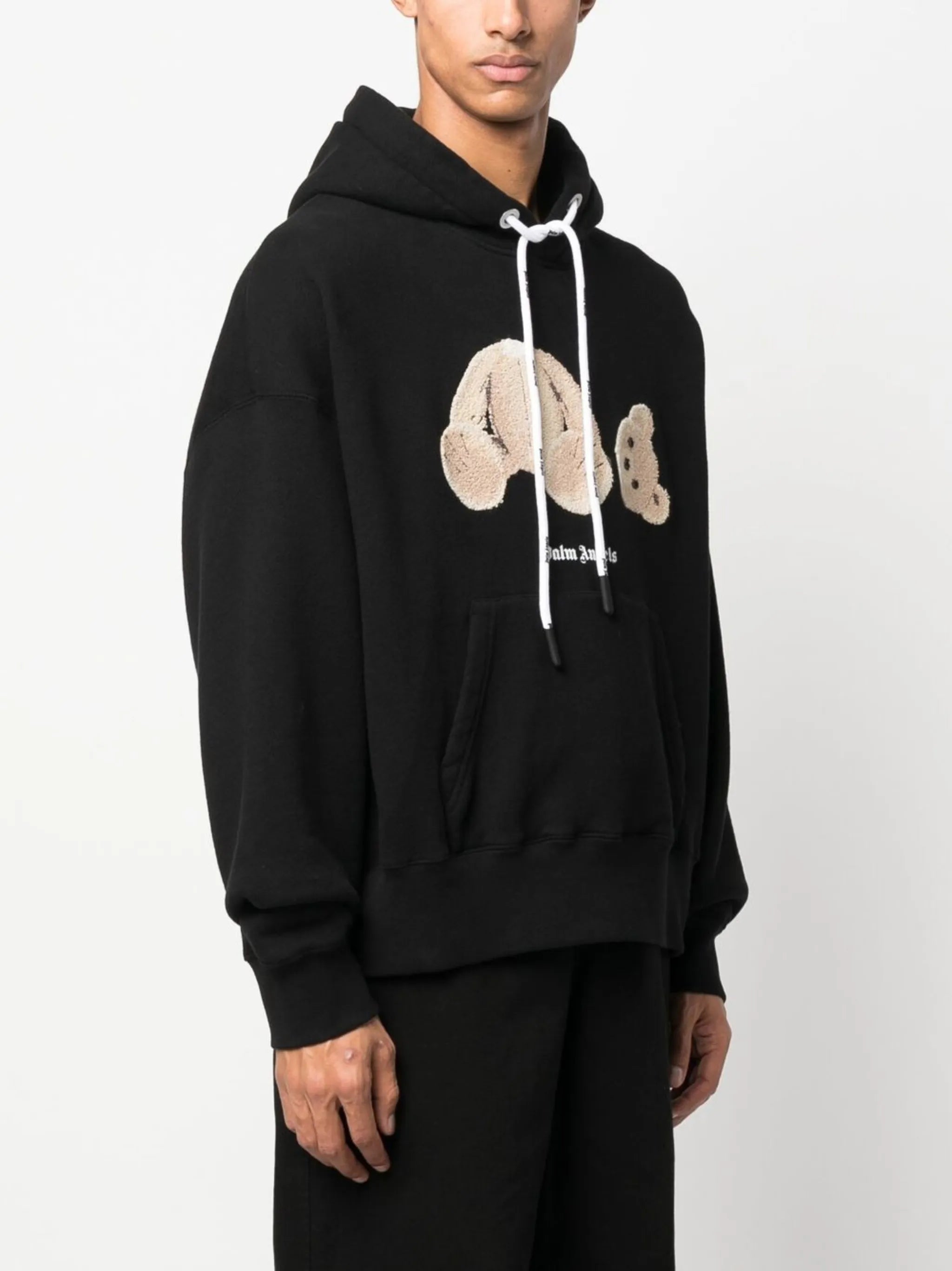 teddy bear print hoodie