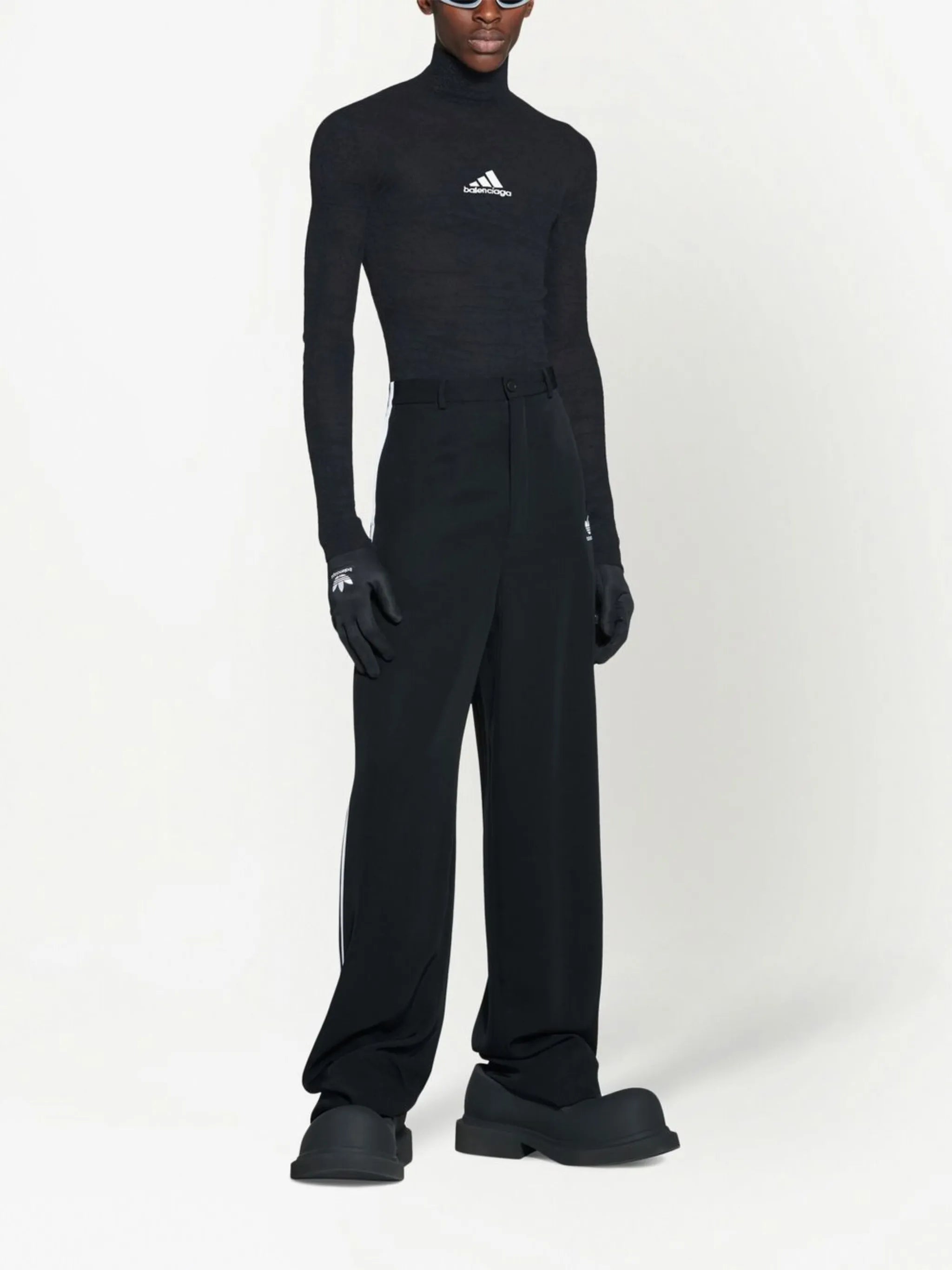 x adidas wide-leg trousers