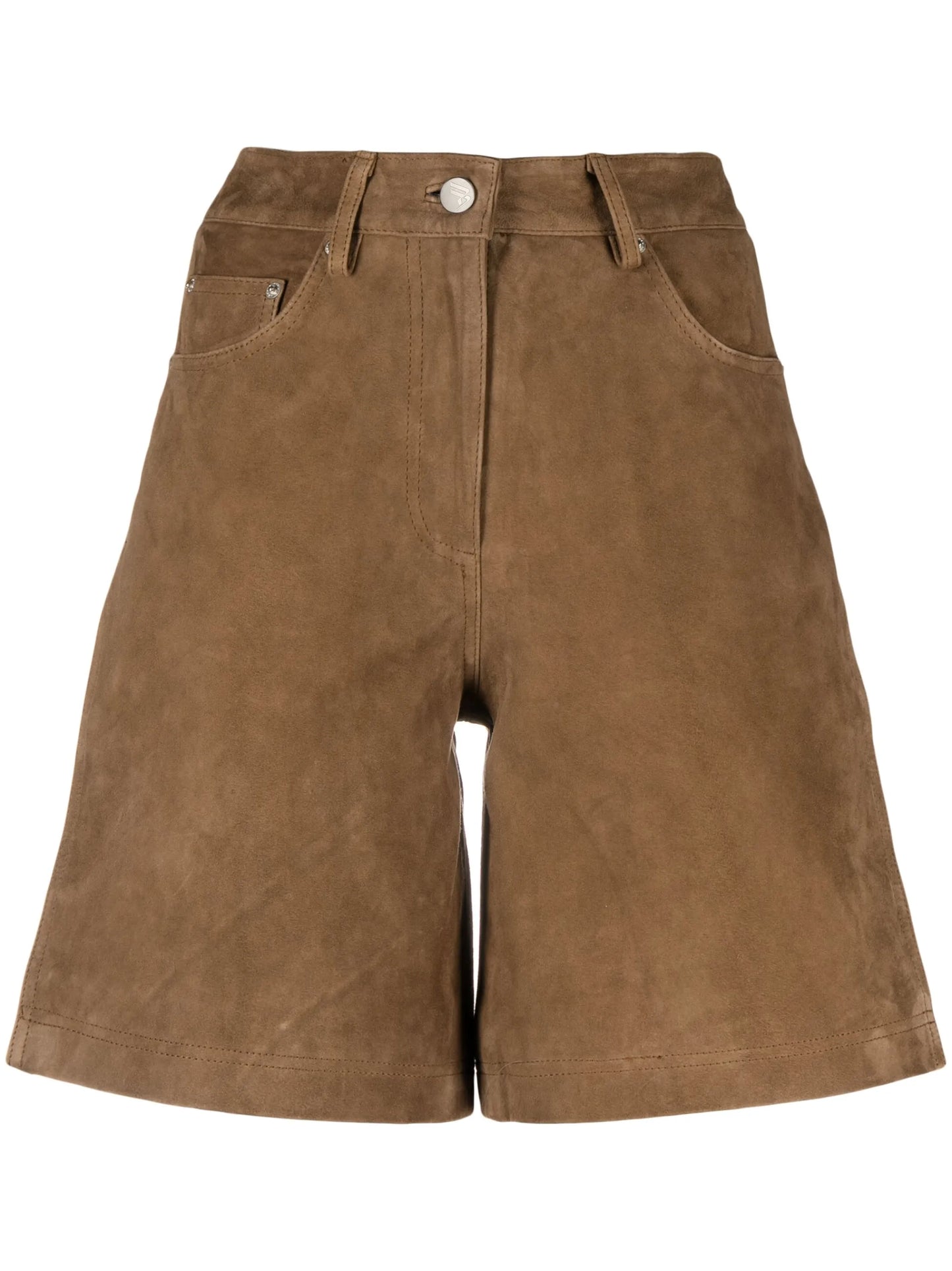 suede bermuda shorts