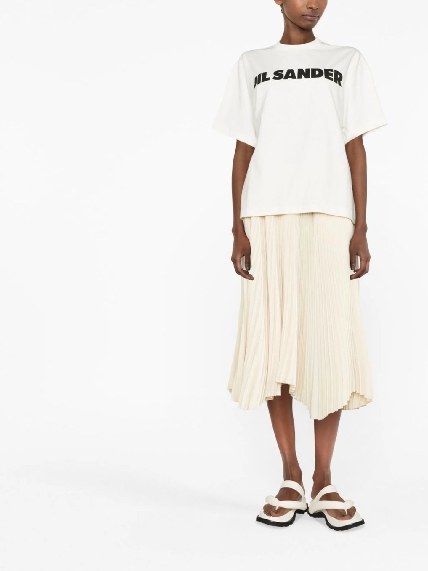 logo-print detail T-shirt