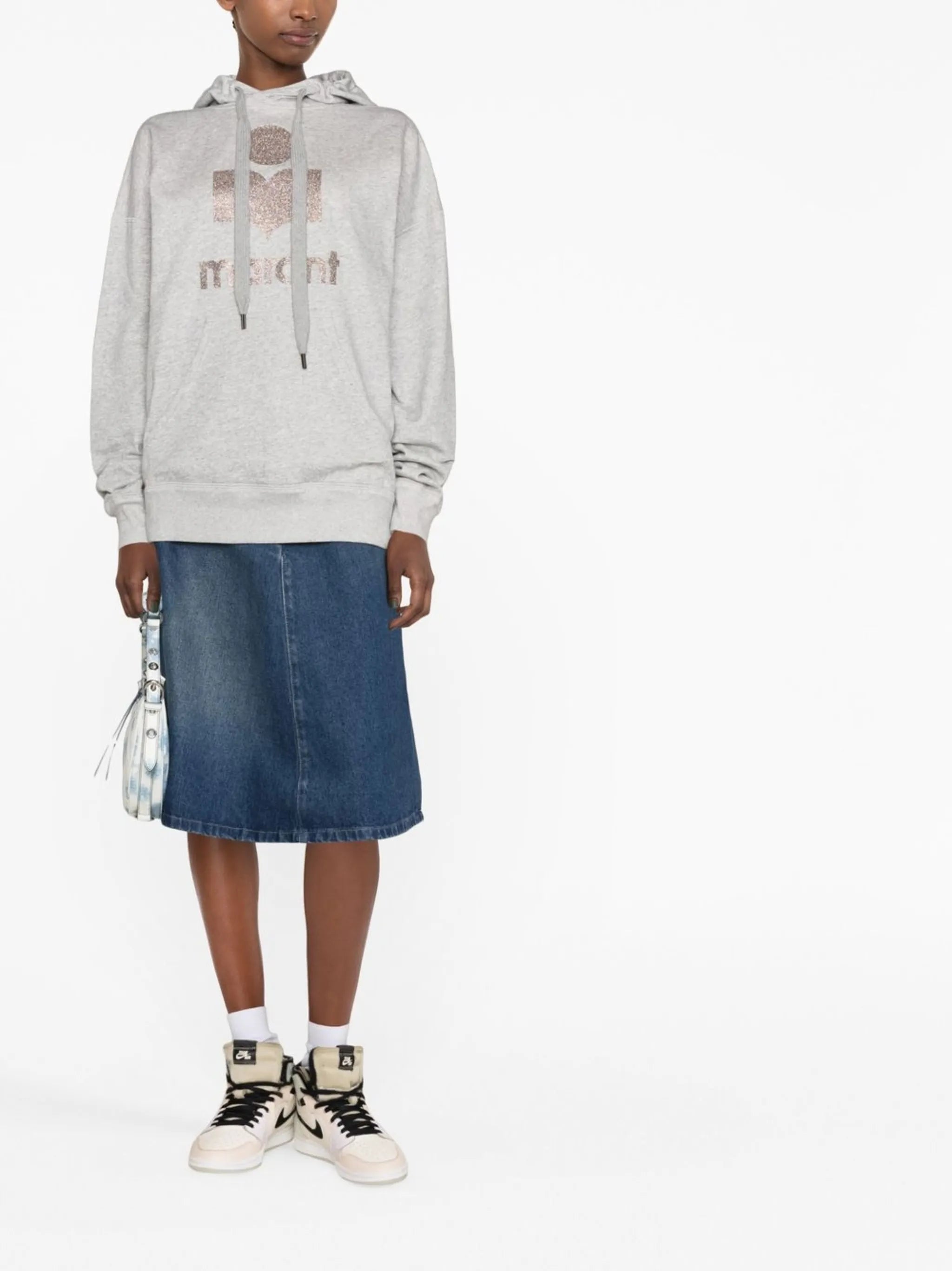 Mansel logo-print hoodie