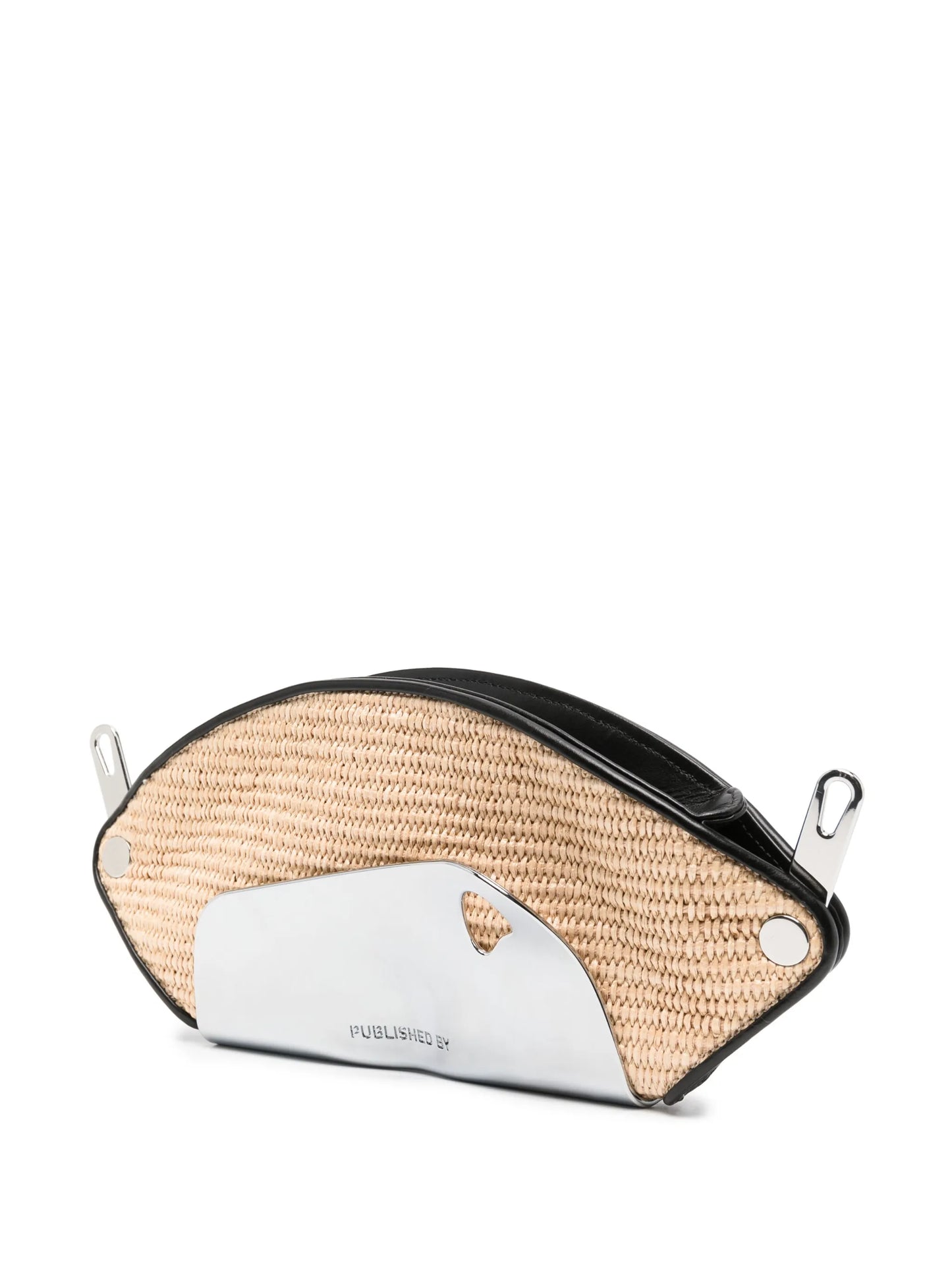 Pouch raffia crossbody bag