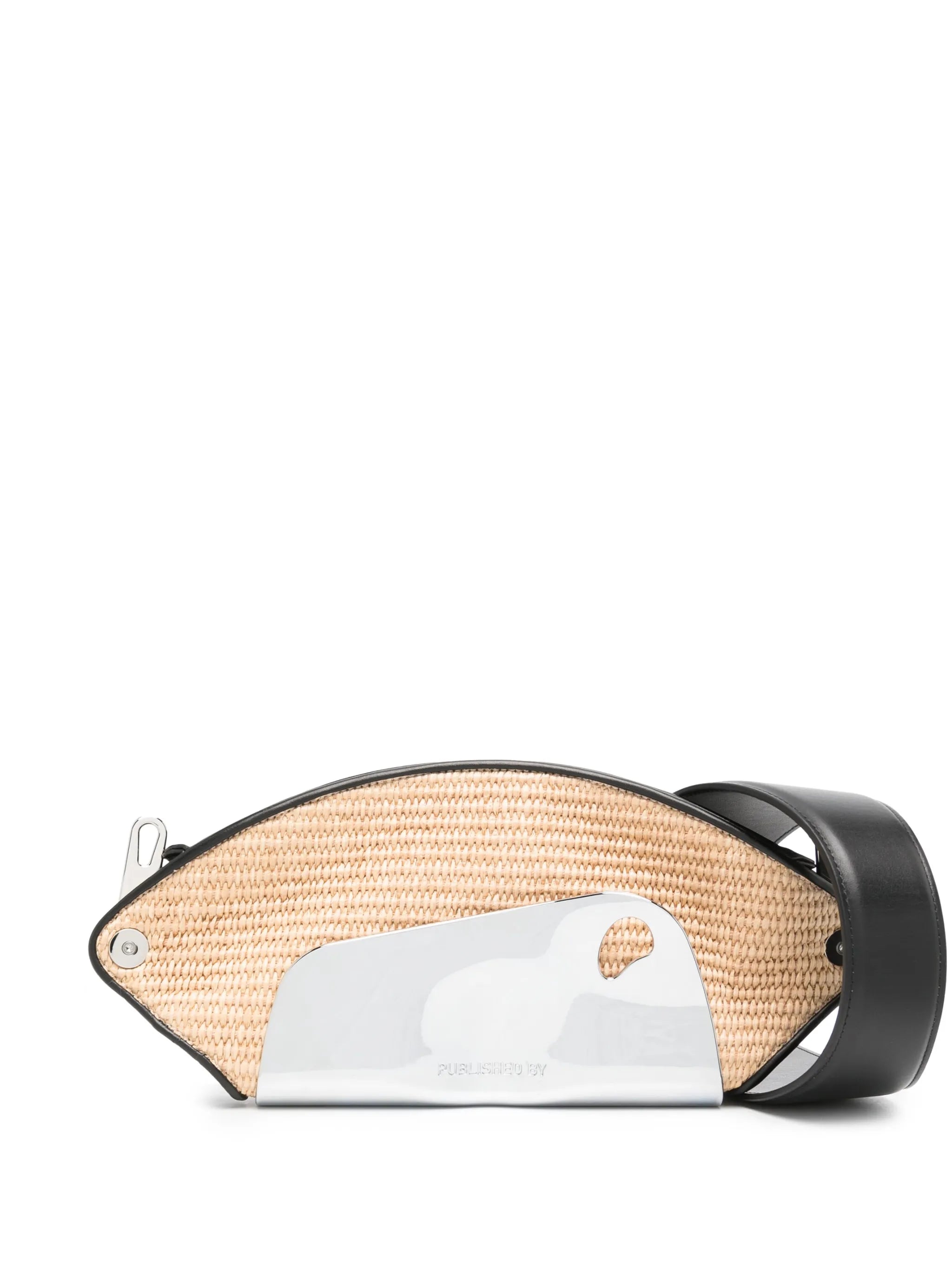 Pouch raffia crossbody bag