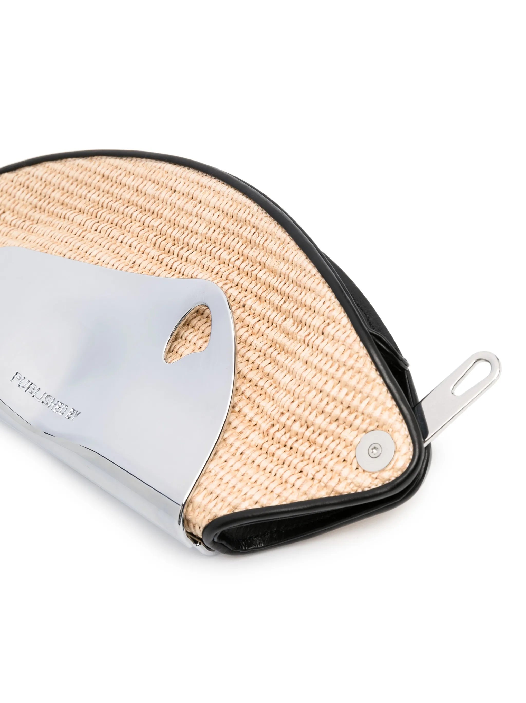 Pouch raffia crossbody bag