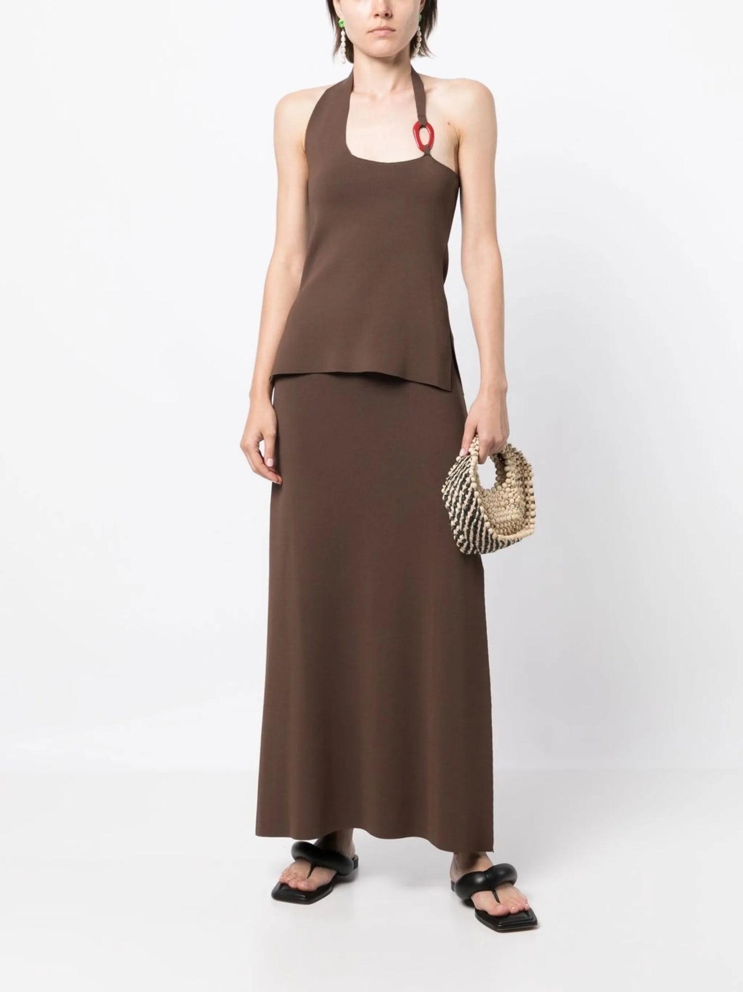 Aude knitted midi skirt