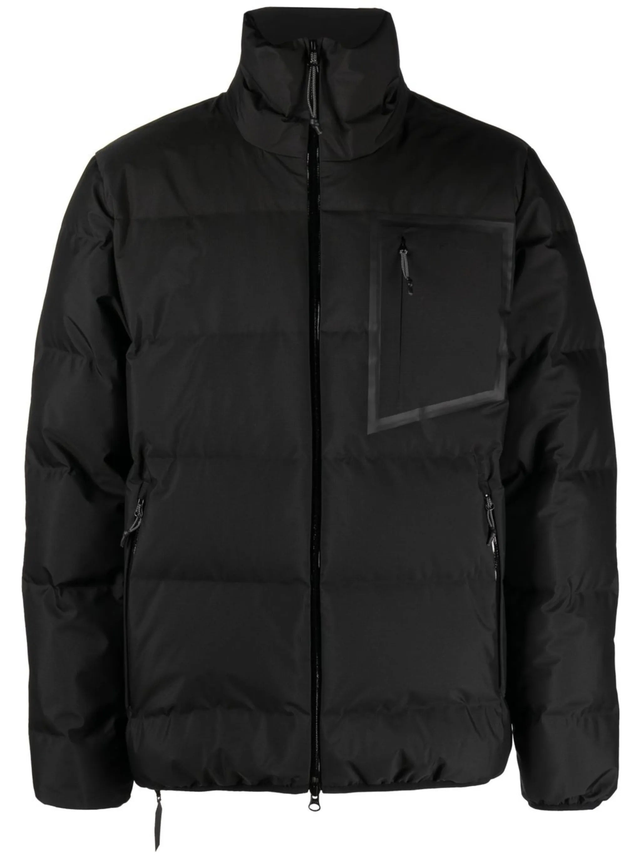 zipped-up padded jacket