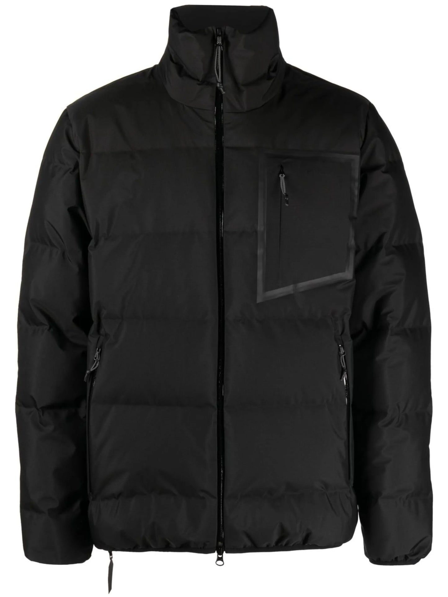 zipped-up padded jacket