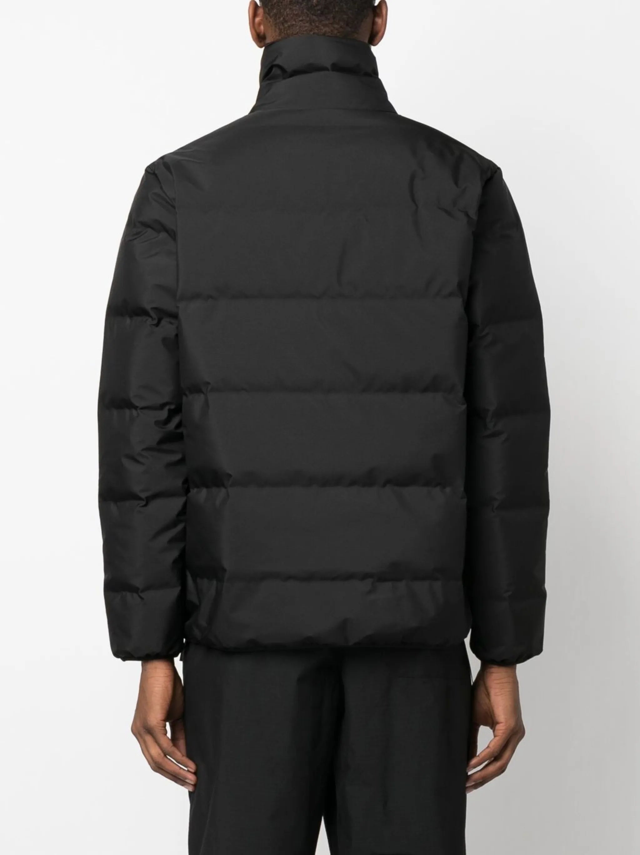 zipped-up padded jacket