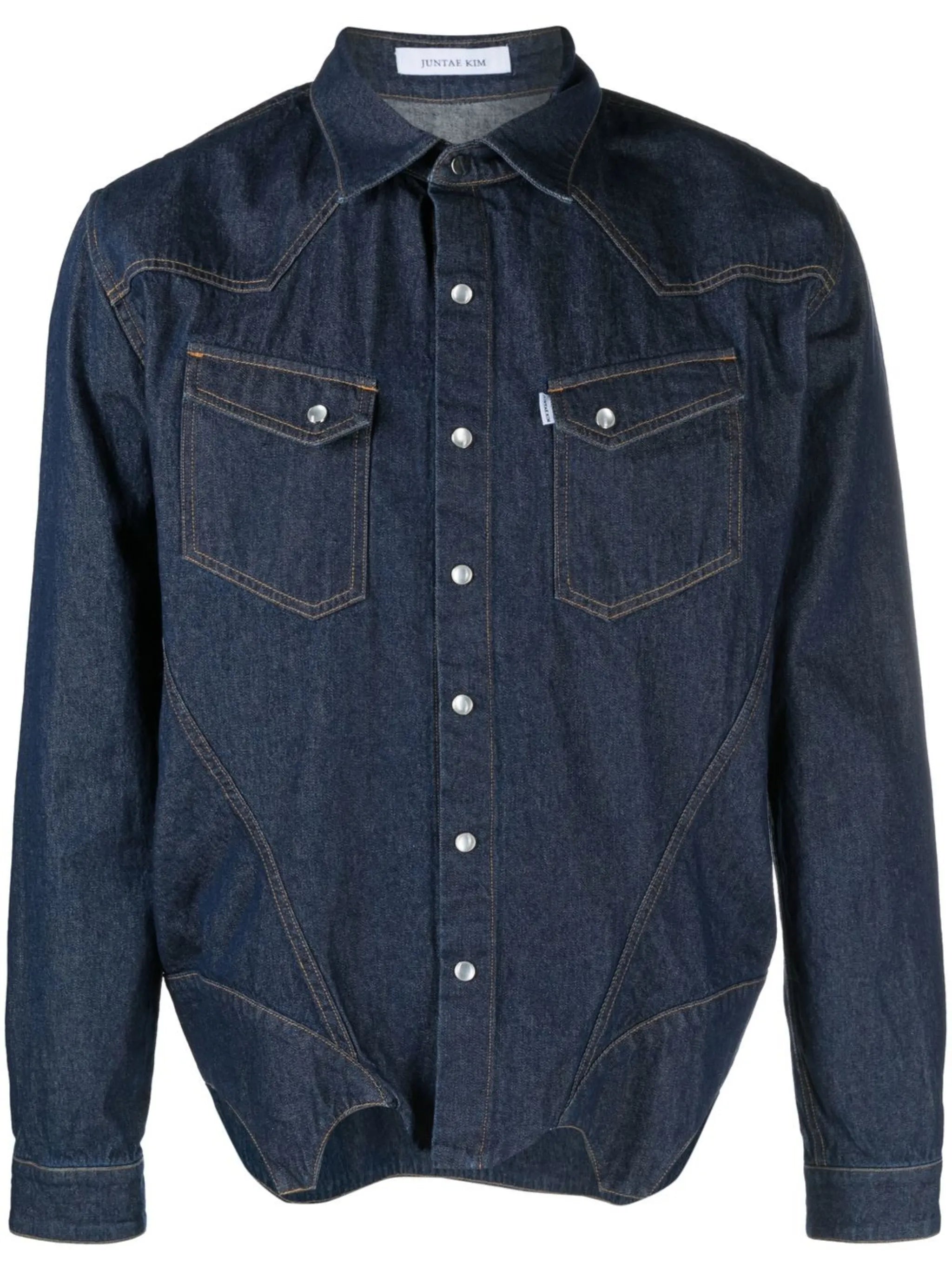 denim corset shirt