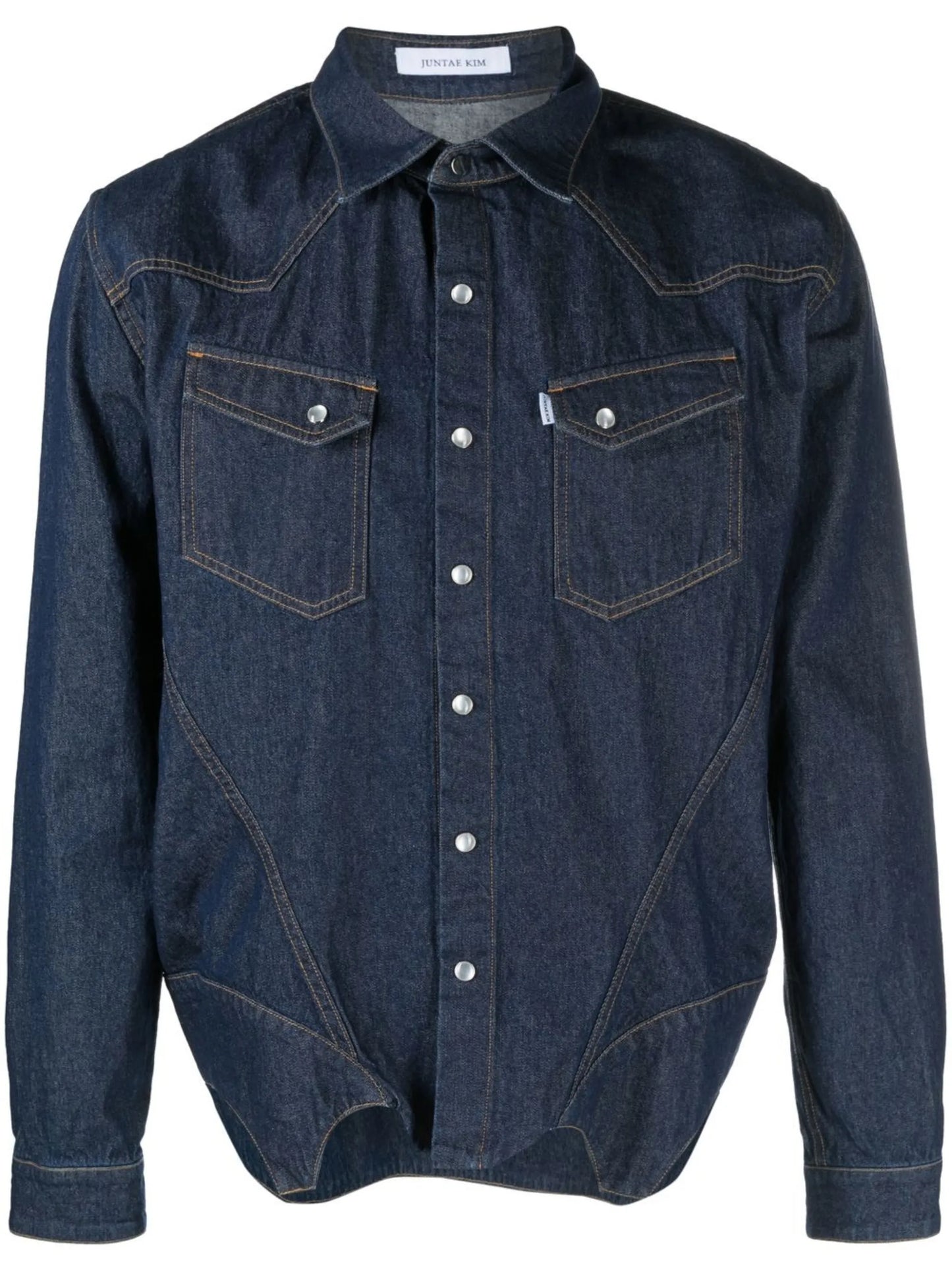 denim corset shirt