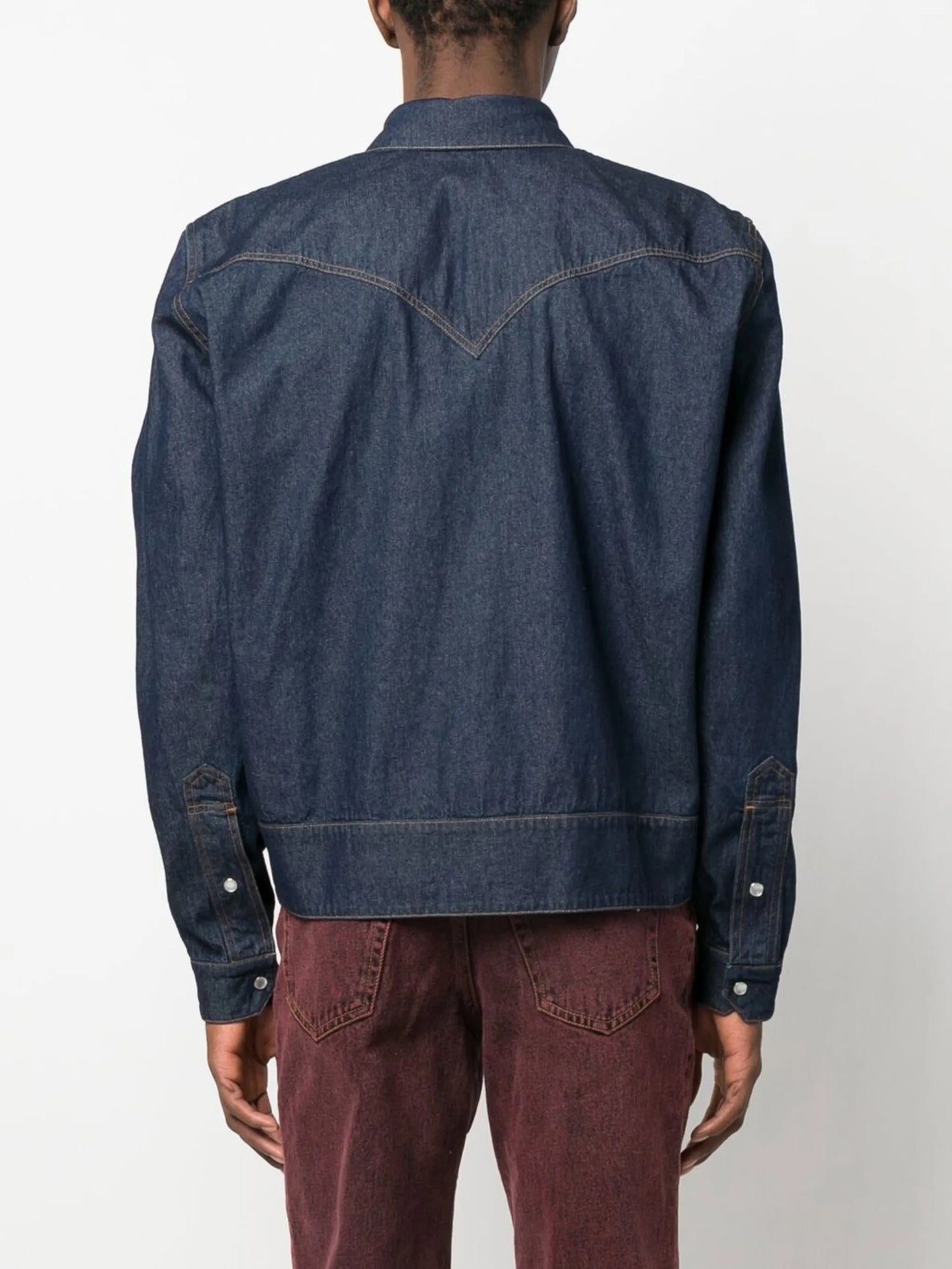 denim corset shirt