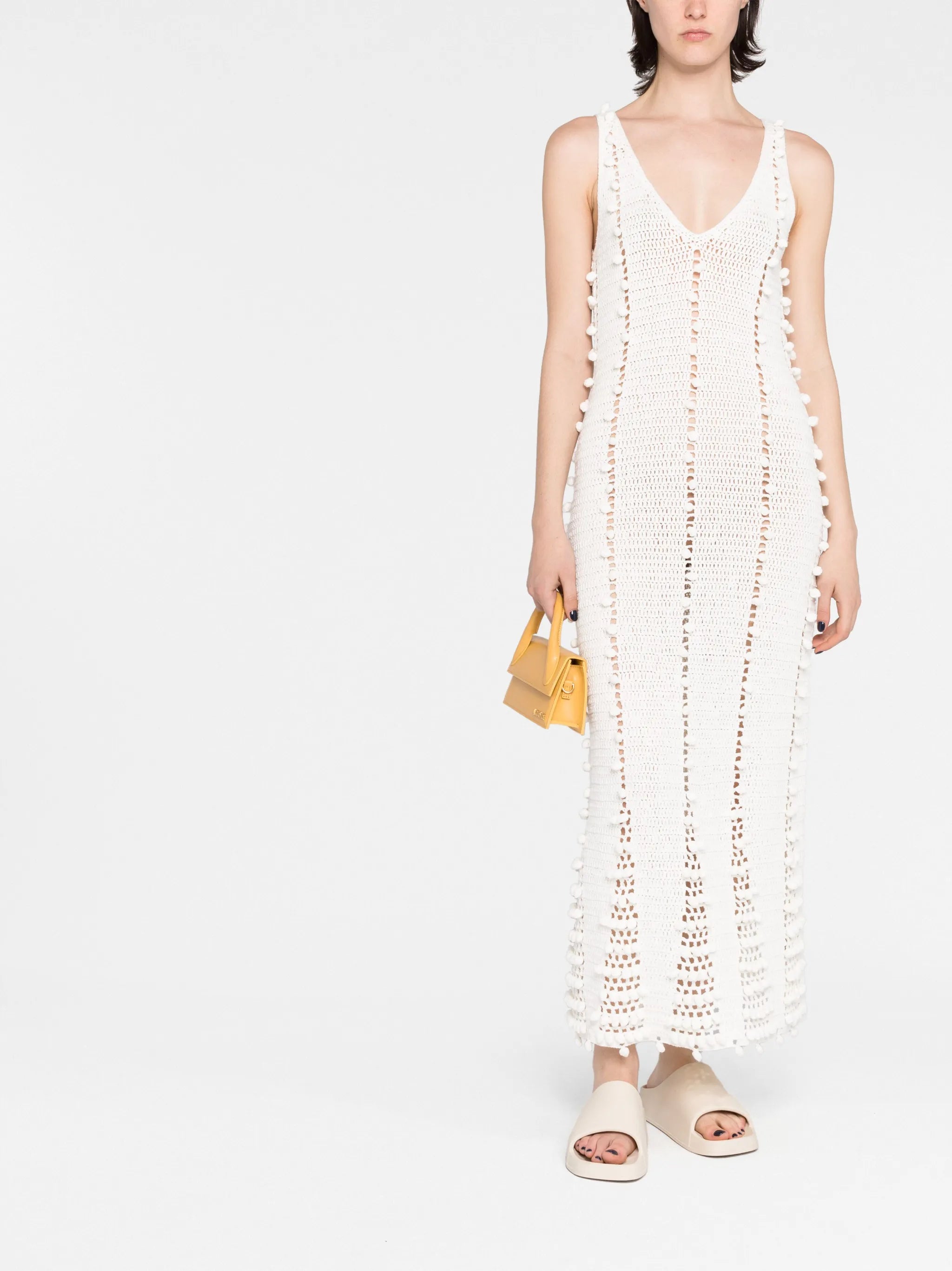 crochet-knit dress