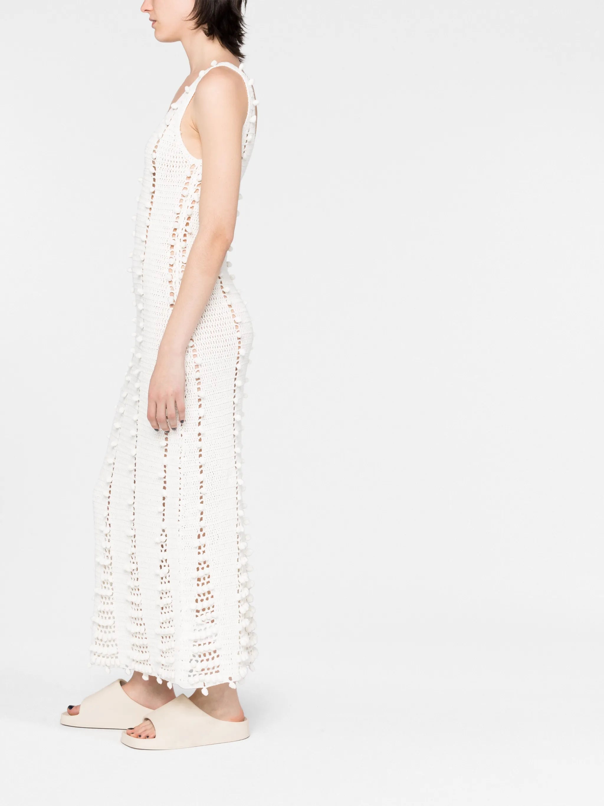 crochet-knit dress