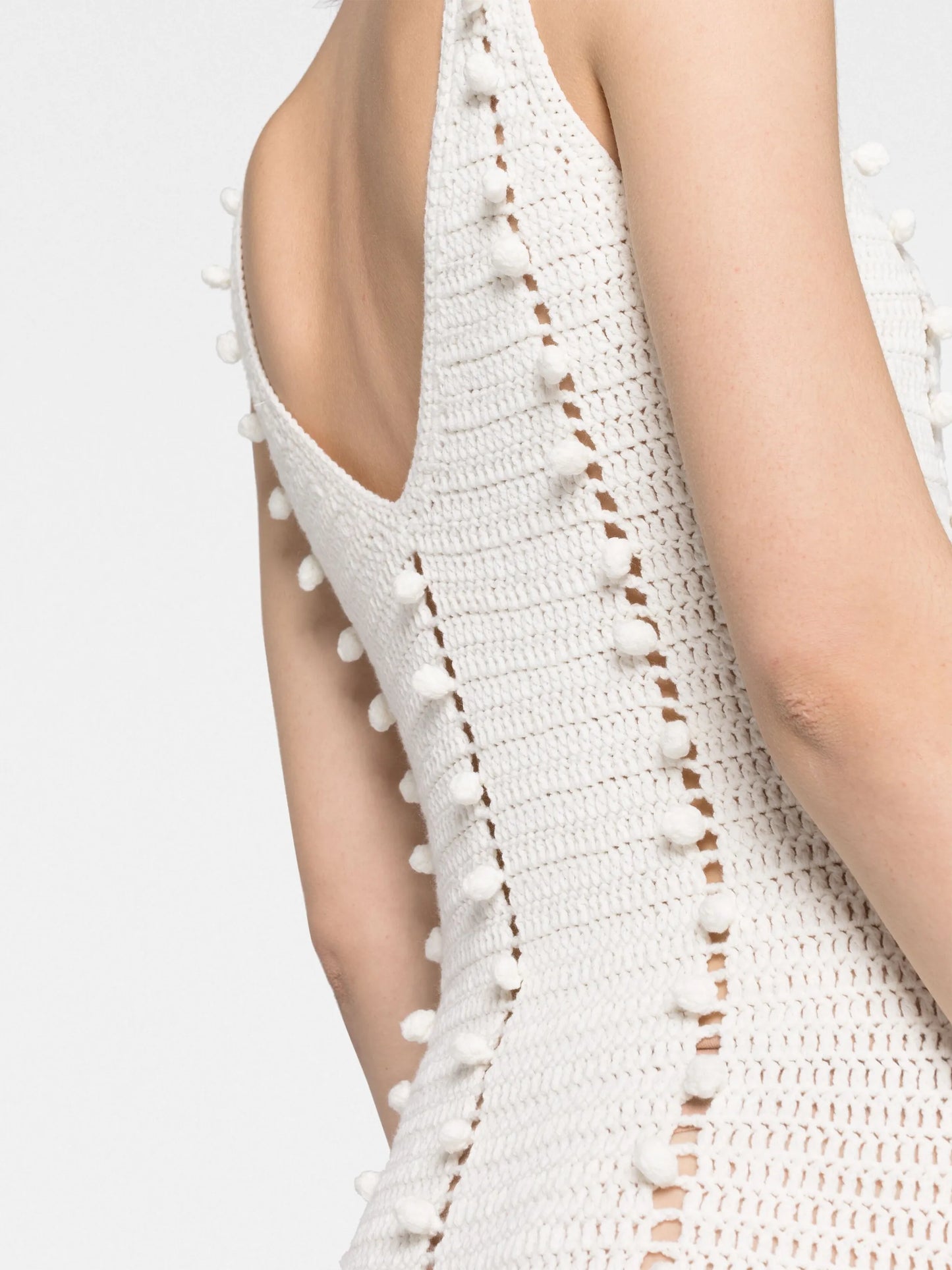 crochet-knit dress