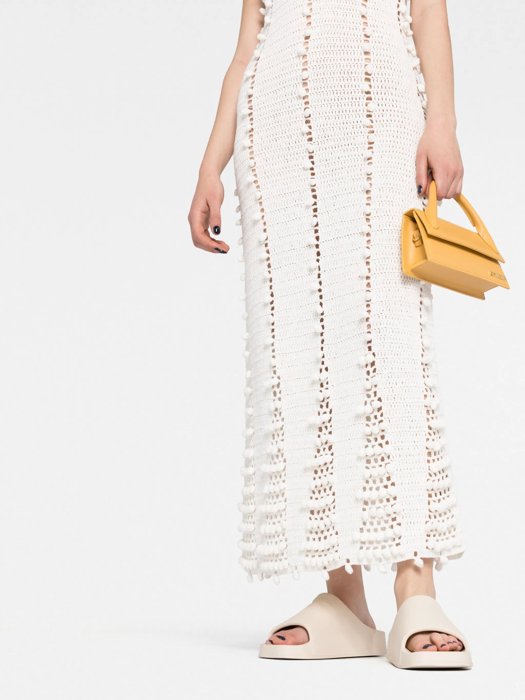 crochet-knit dress
