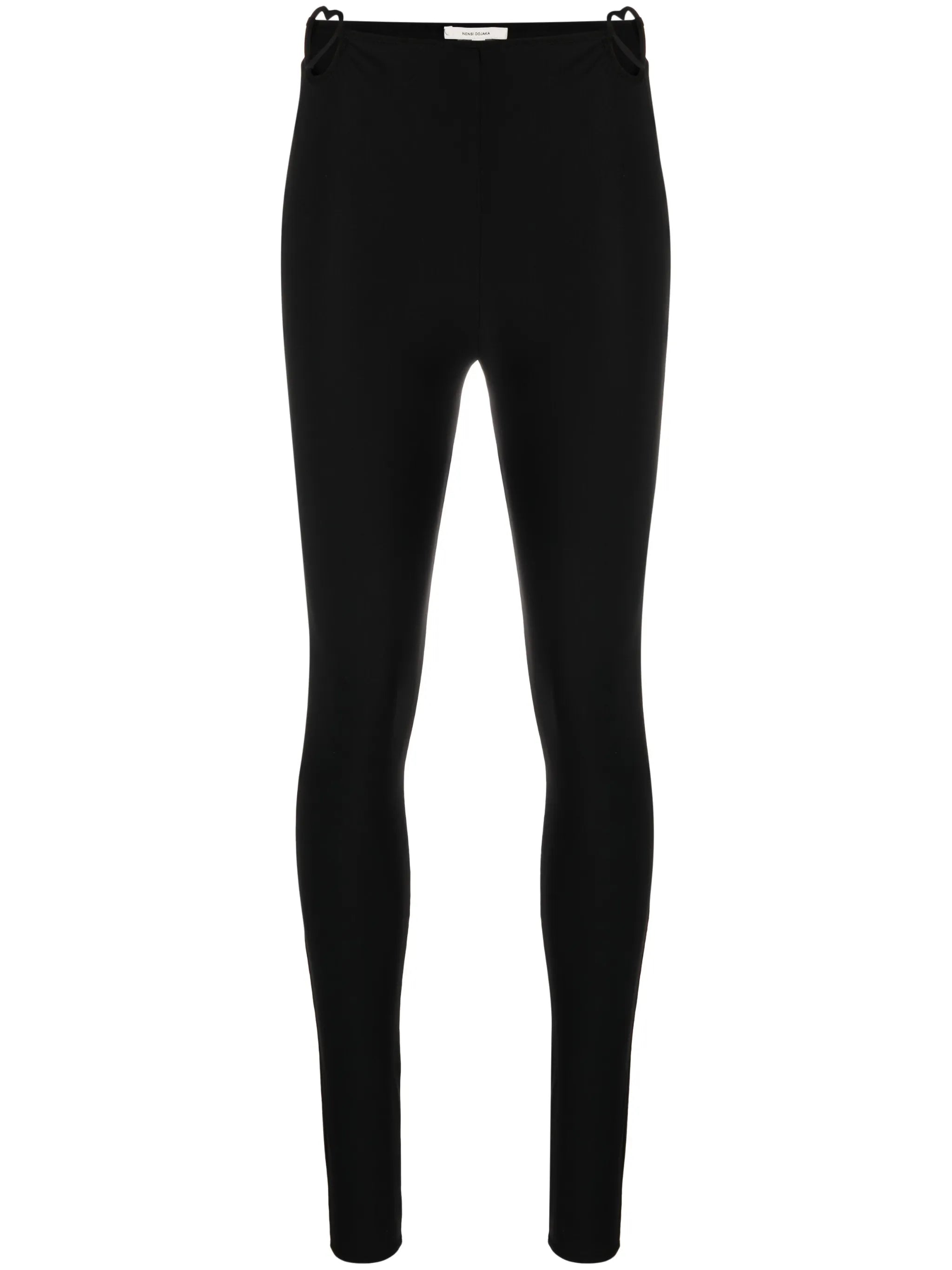 heart-cut out high-waisted leggings
