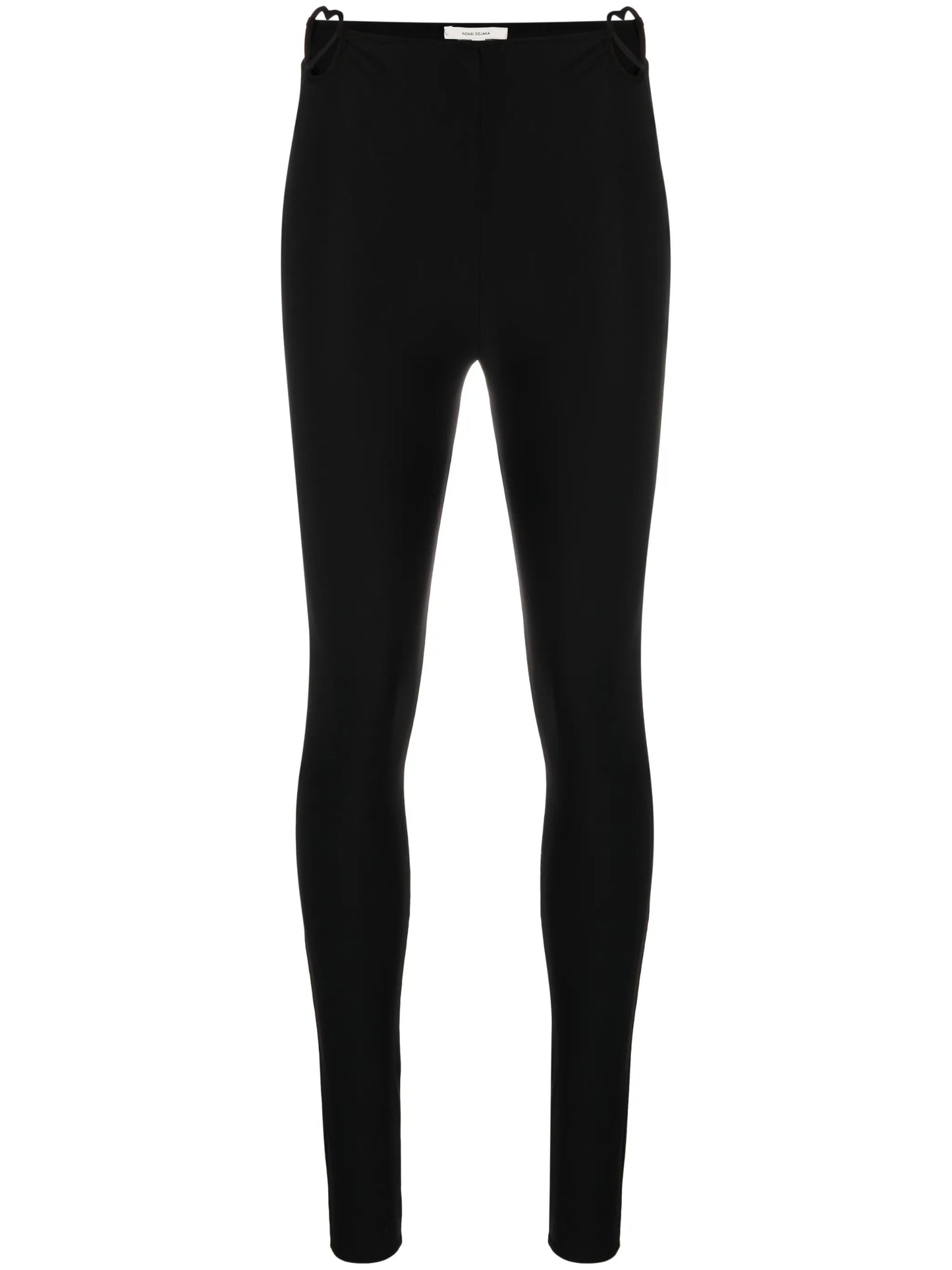 heart-cut out high-waisted leggings
