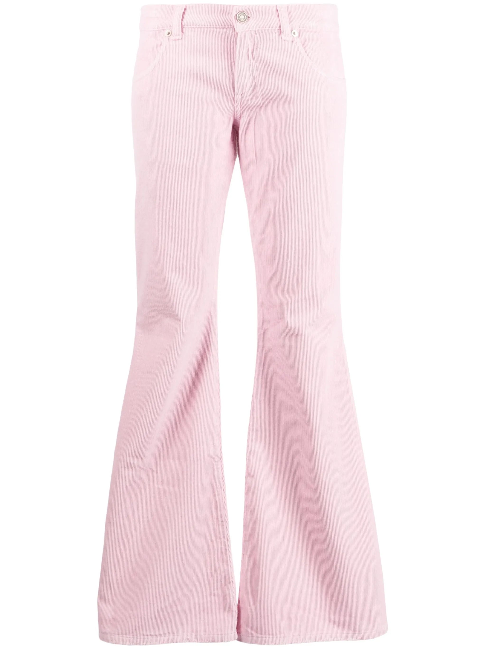 corduroy flared trousers