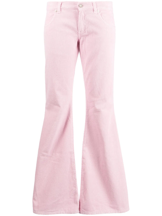 corduroy flared trousers