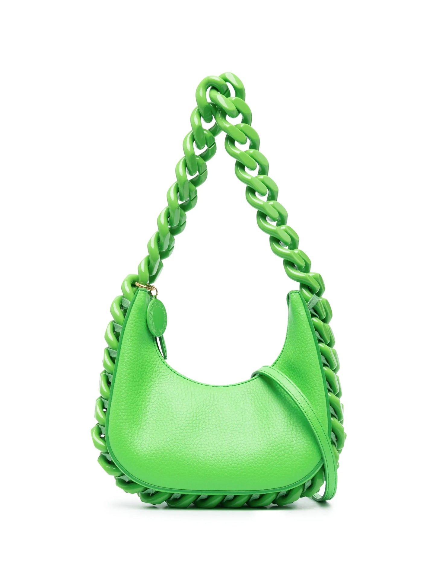 Frayme chain-detail faux-leather shoulder bag