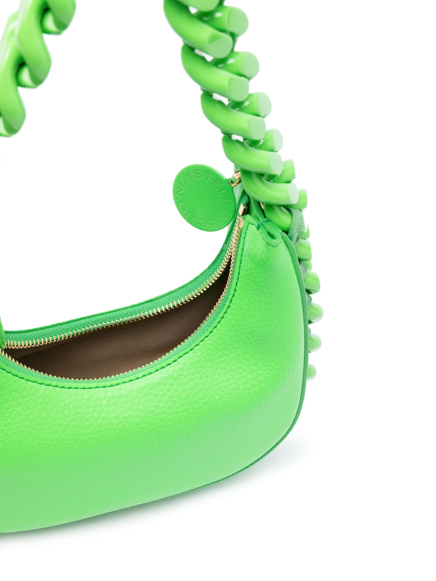Frayme chain-detail faux-leather shoulder bag