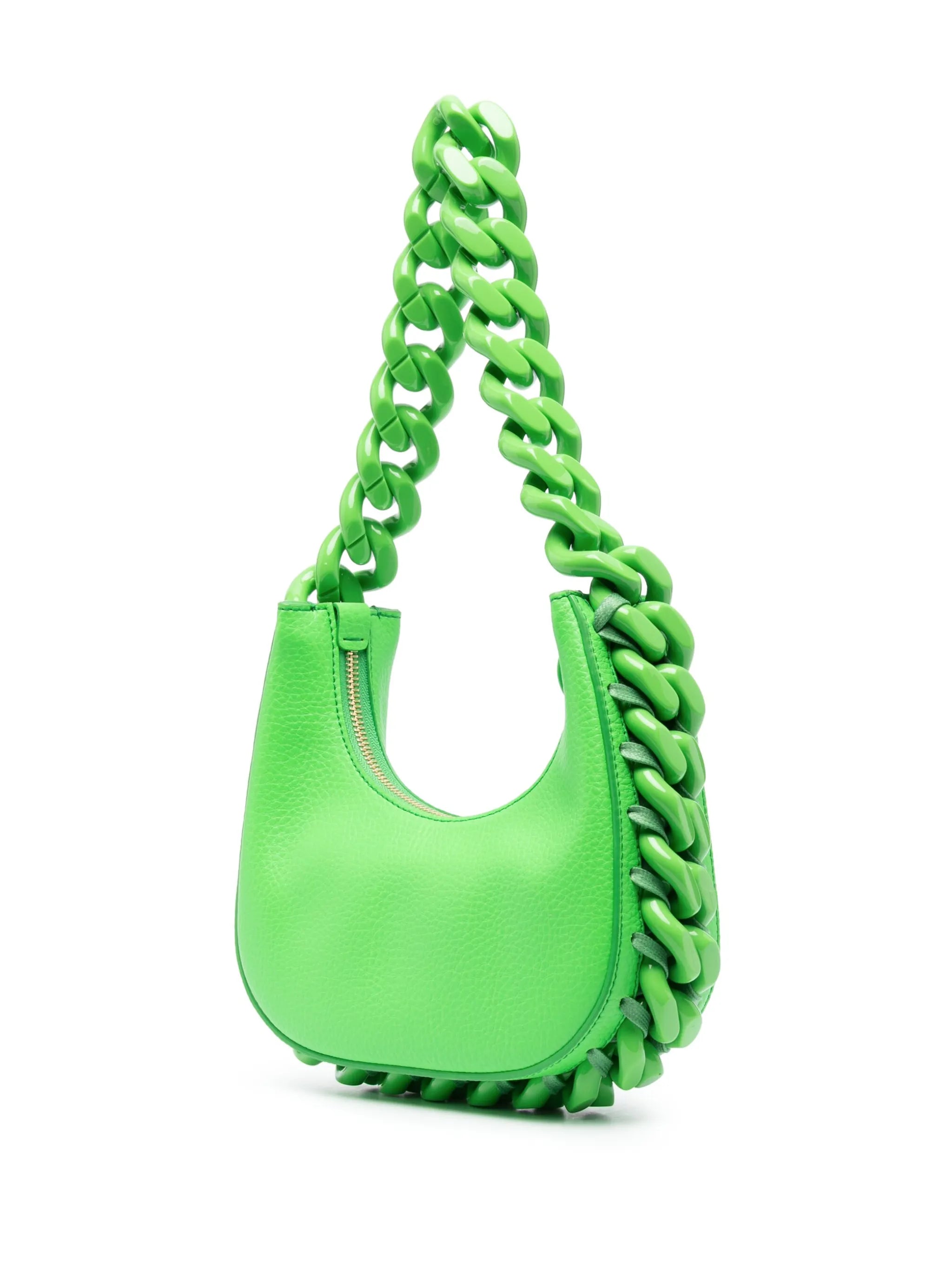 Frayme chain-detail faux-leather shoulder bag