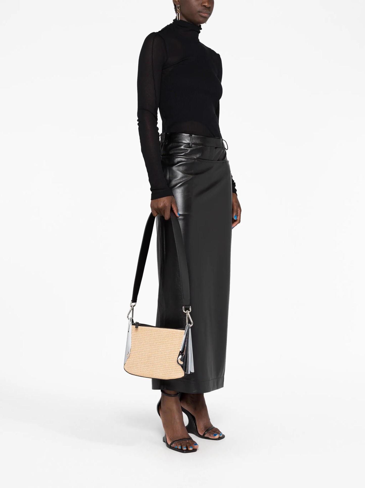 woven-raffia shoulder bag