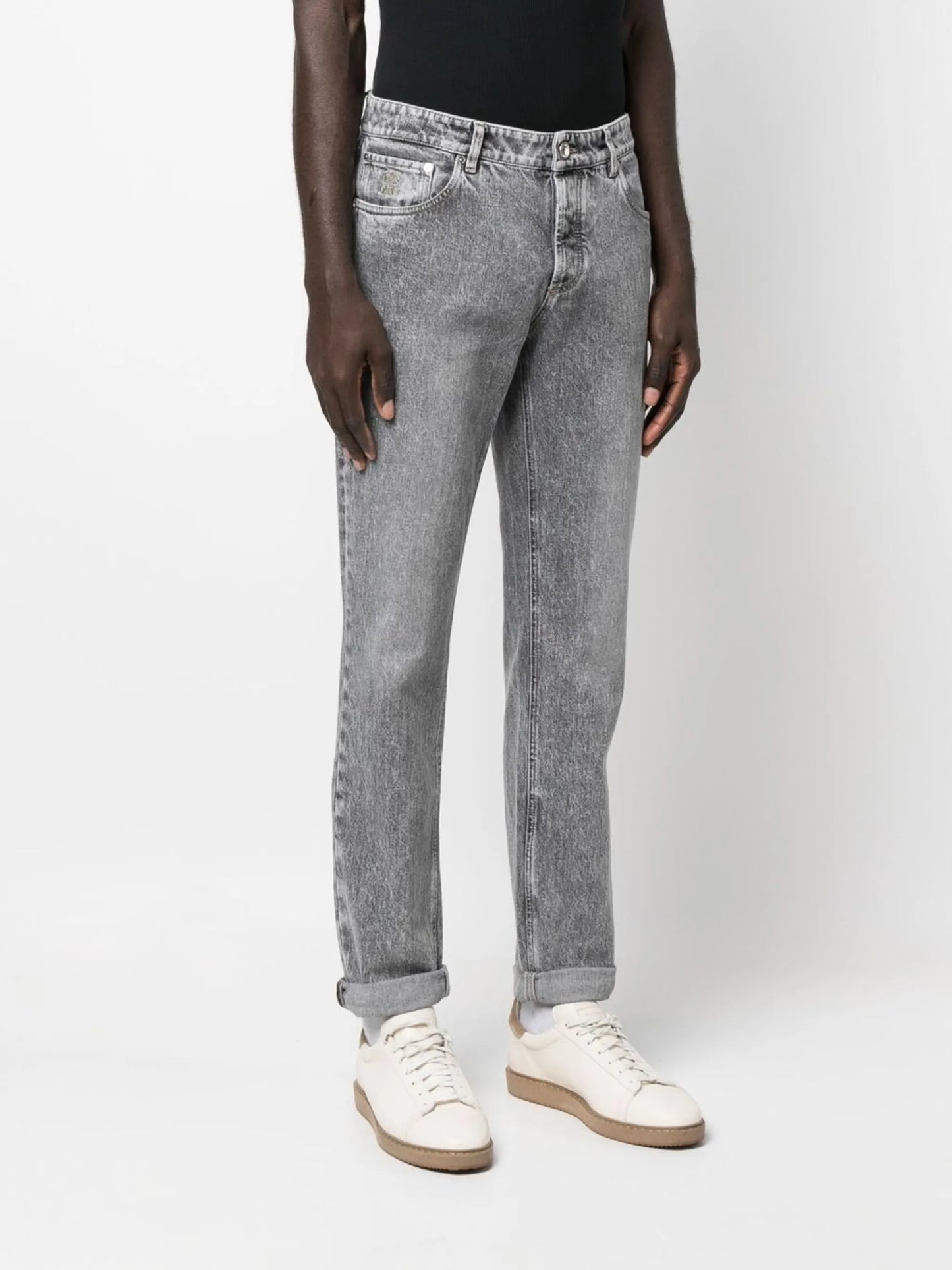 straight-leg jeans