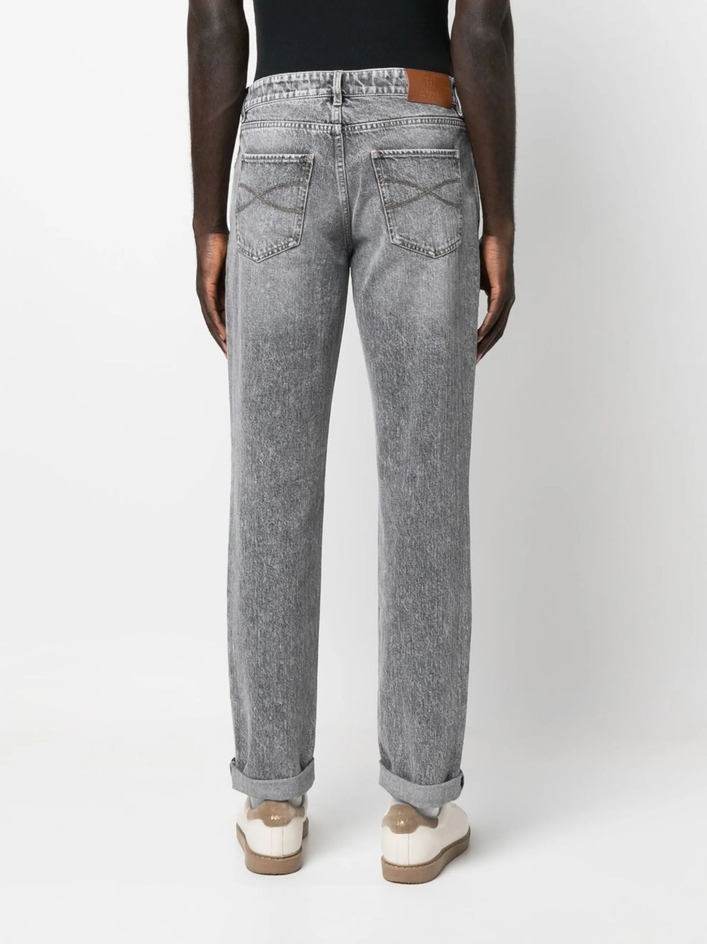 straight-leg jeans