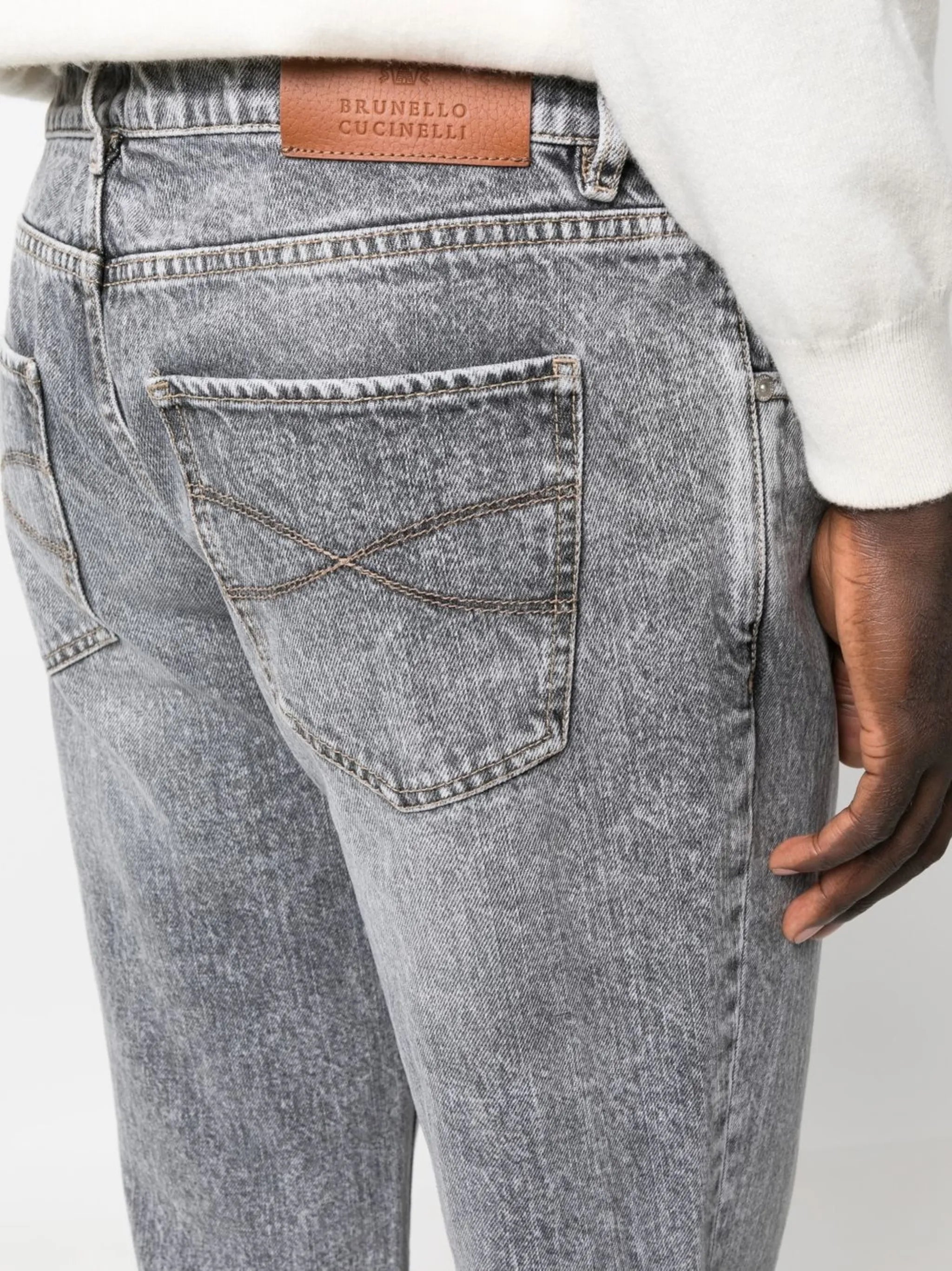 straight-leg jeans