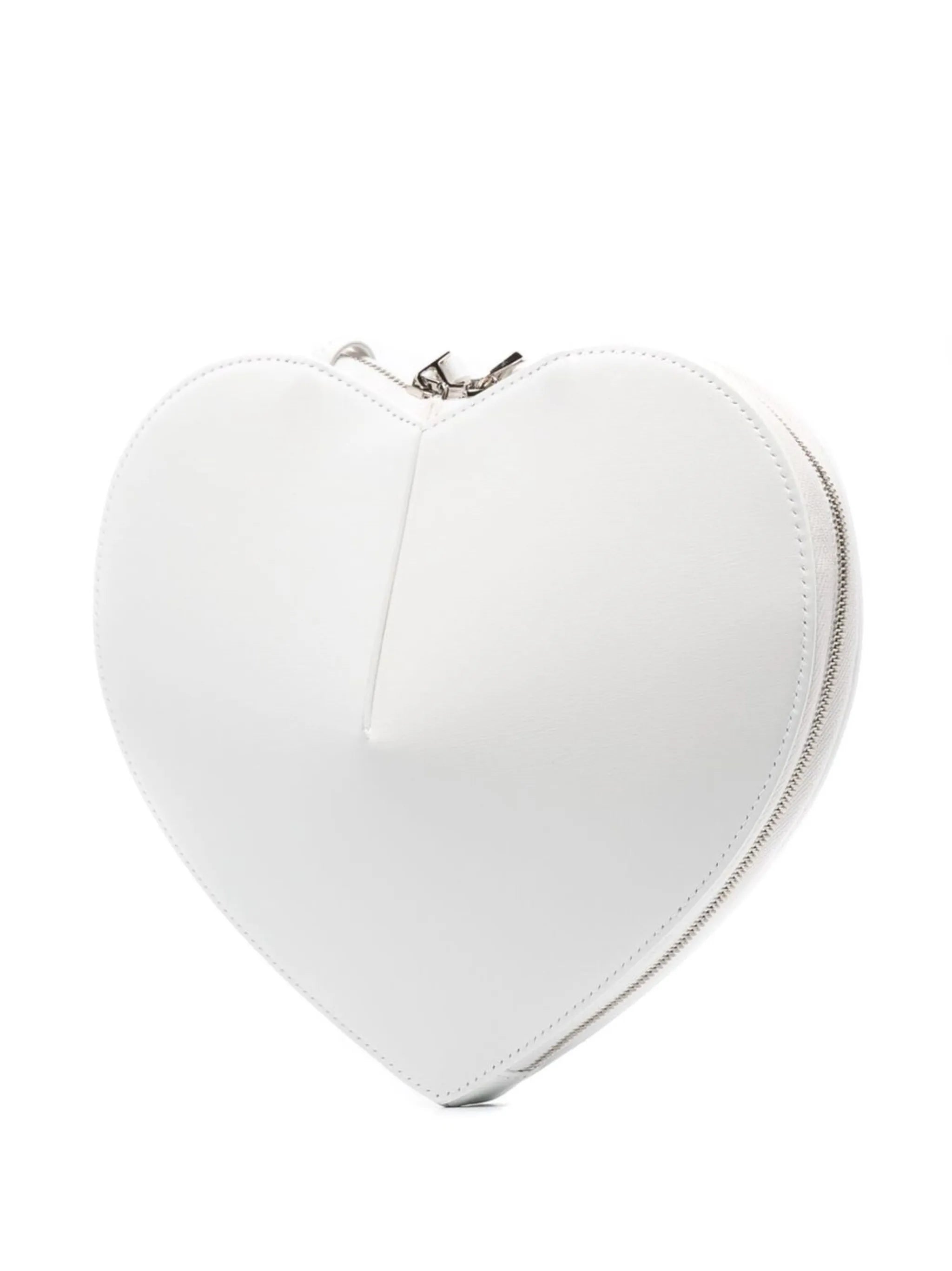 heart-shaped satchel bag