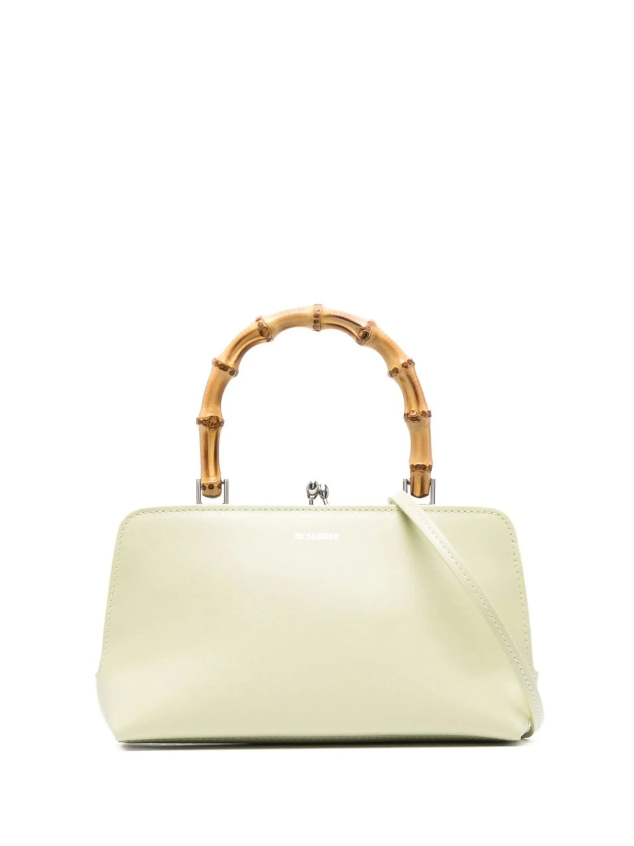 Goji bamboo-handle tote bag