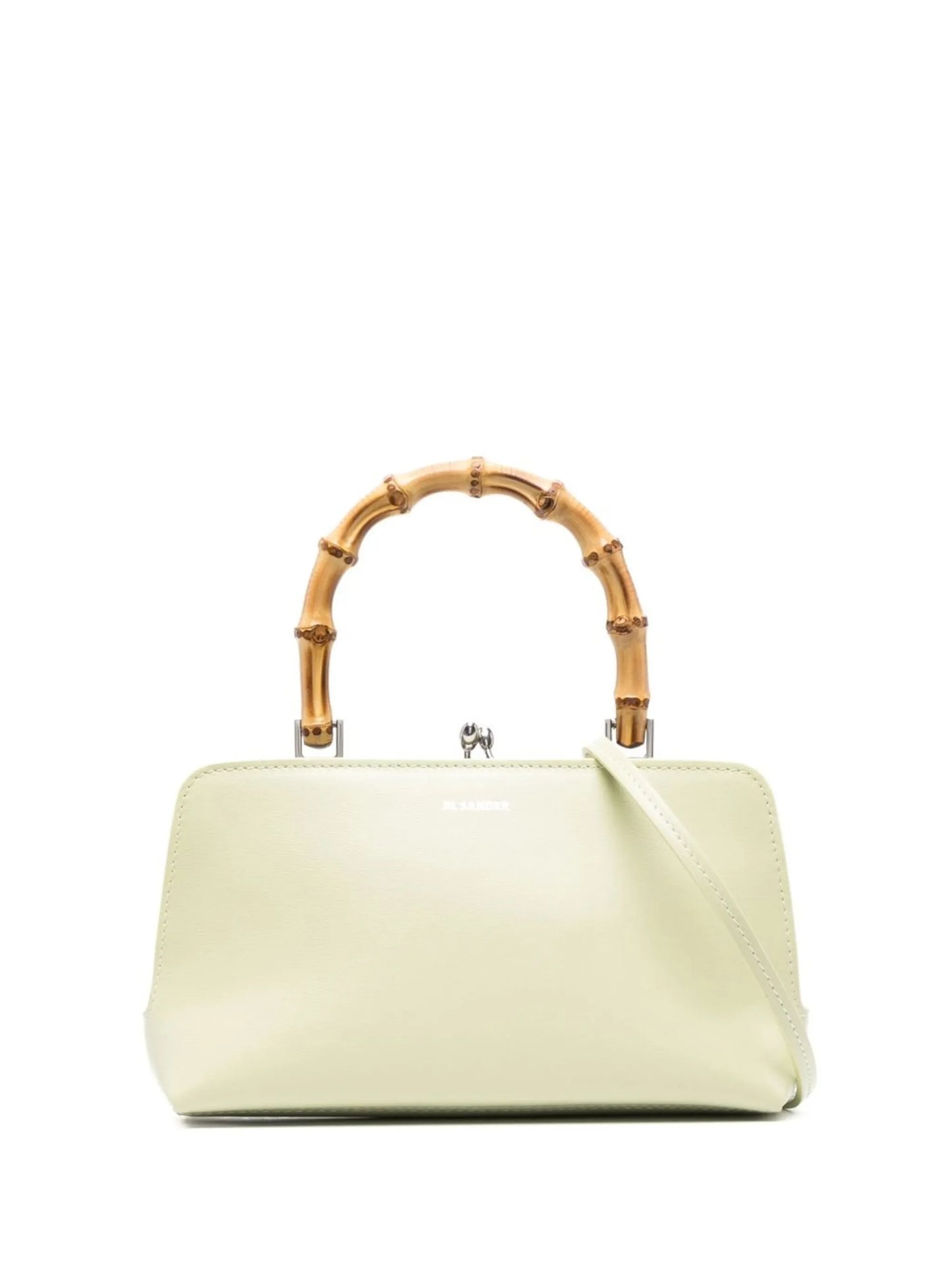 Goji bamboo-handle tote bag