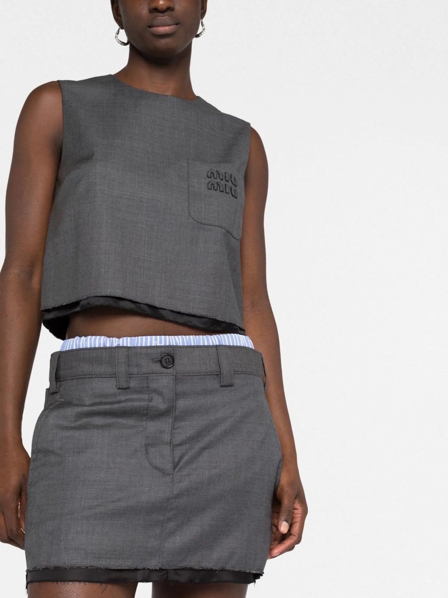 logo-patch miniskirt