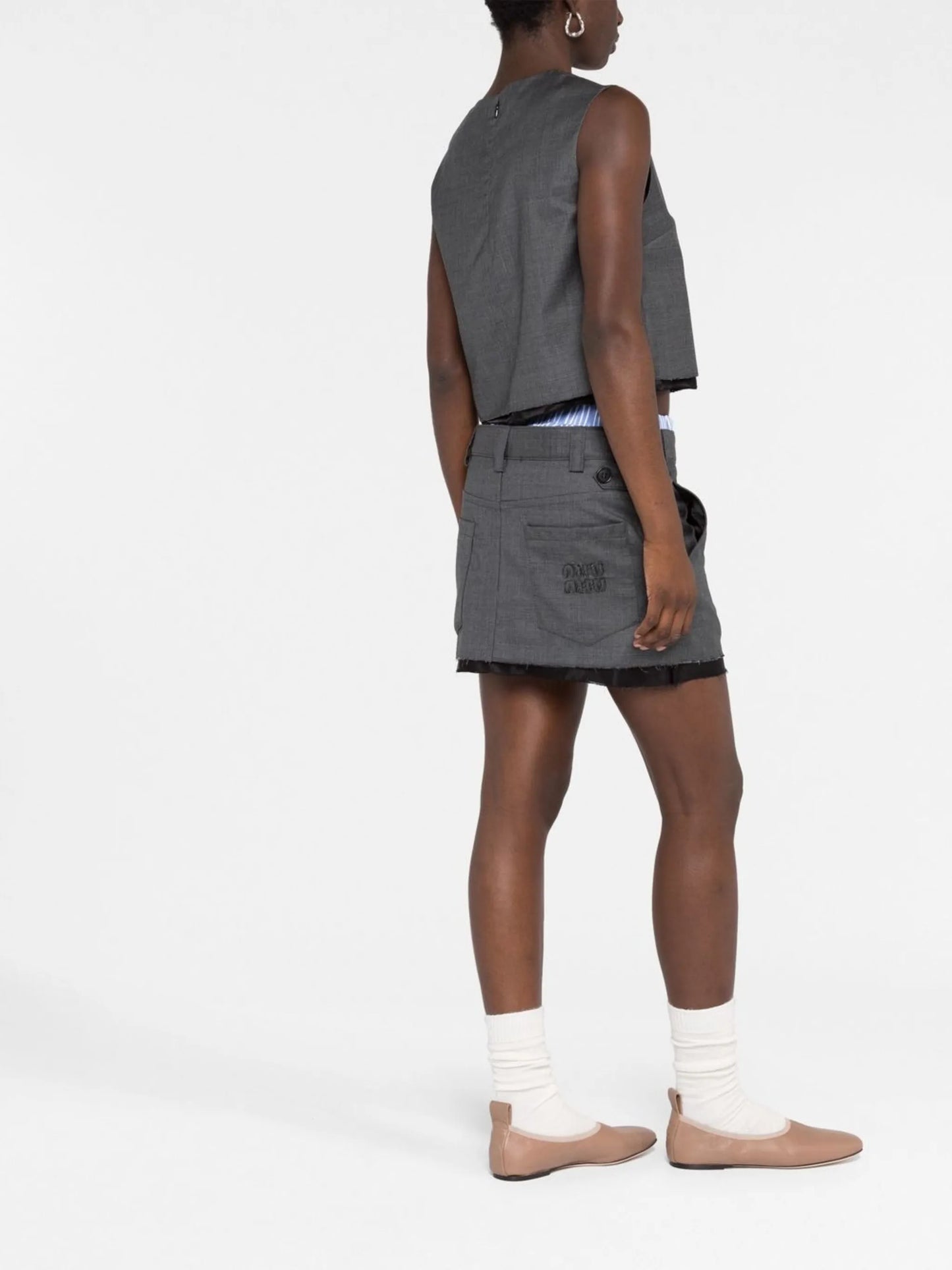 logo-patch miniskirt