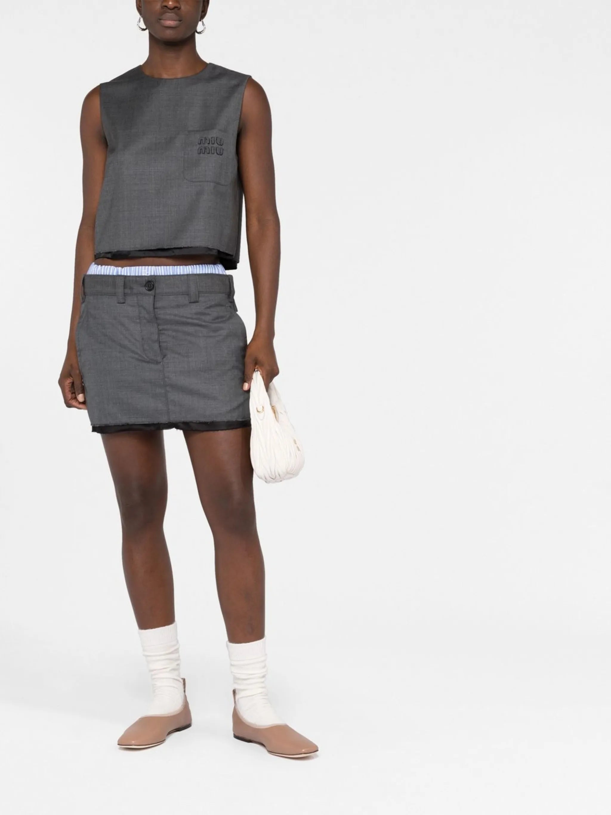 logo-patch miniskirt