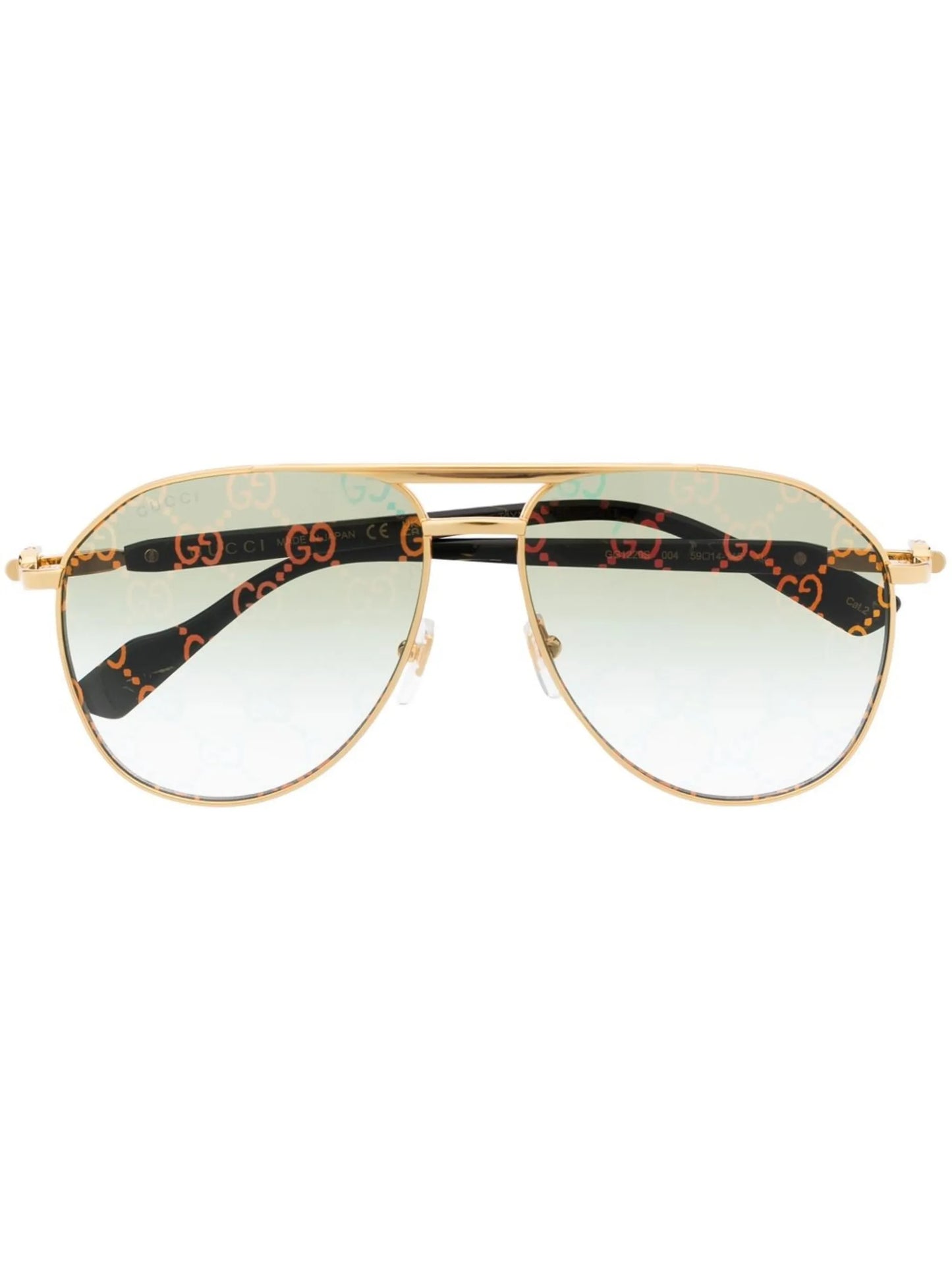 pilot-frame tinted sunglasses