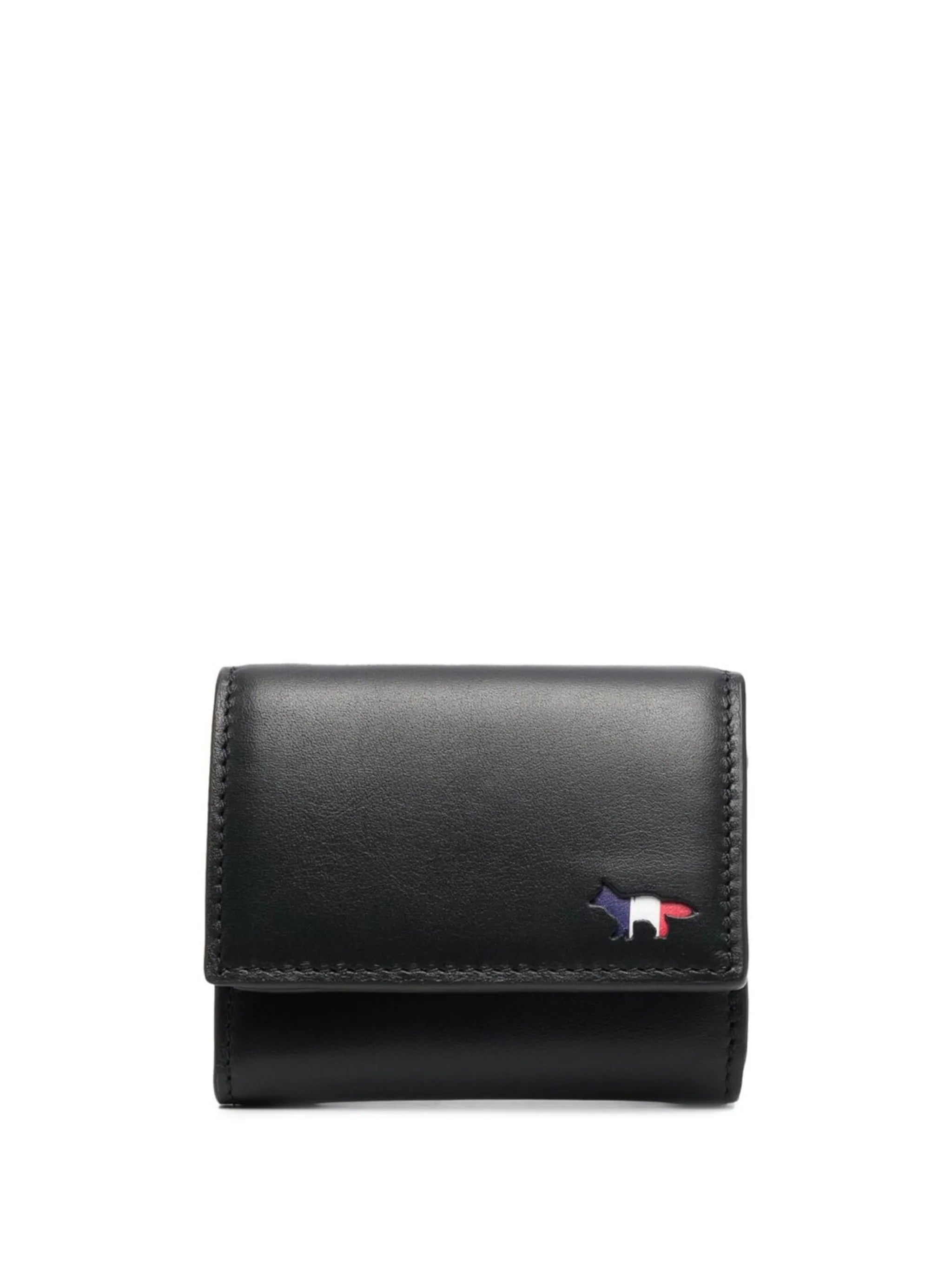 logo-detail leather wallet