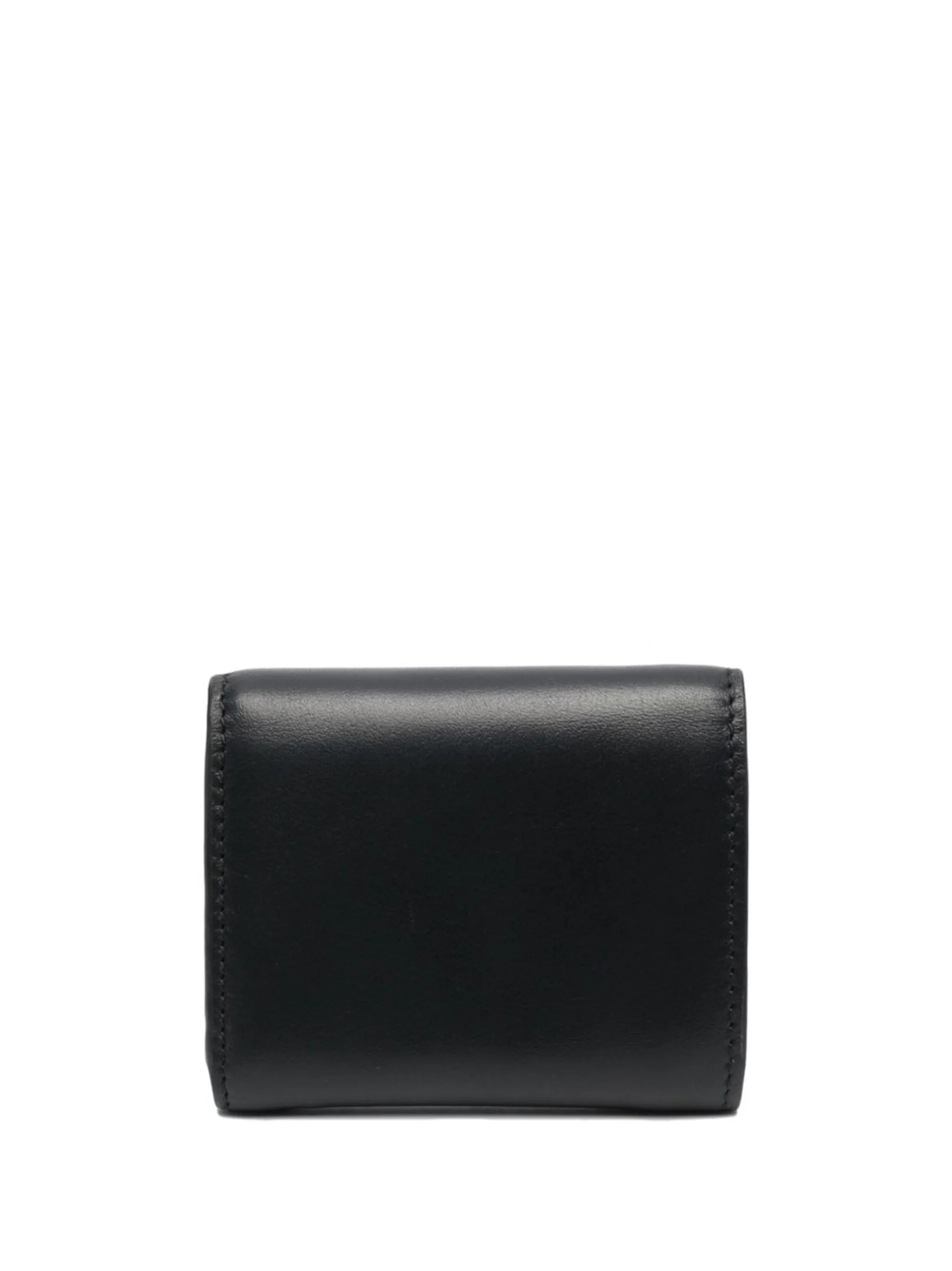 logo-detail leather wallet