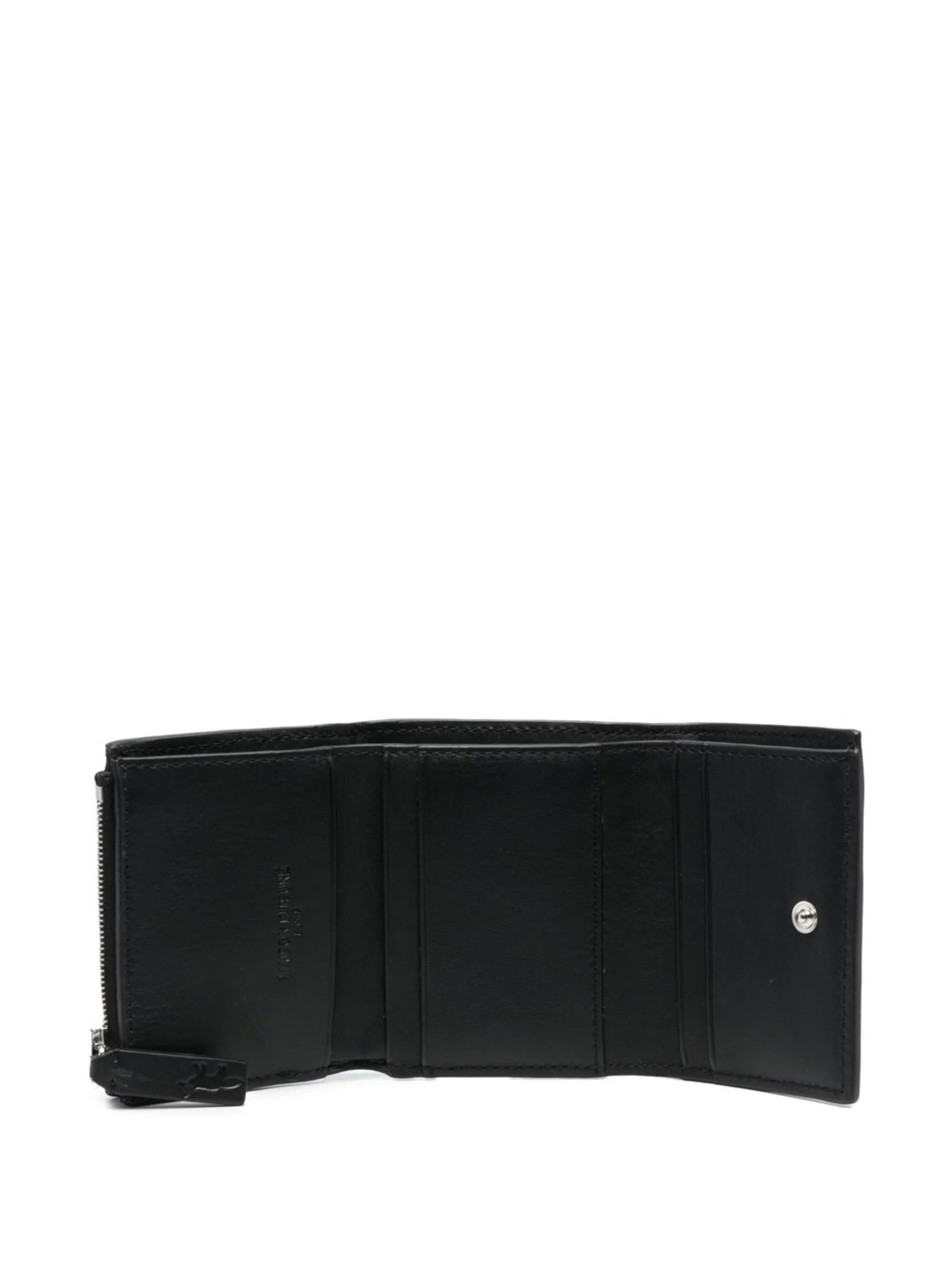 logo-detail leather wallet