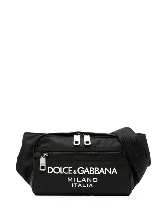 embossed-logo belt bag
