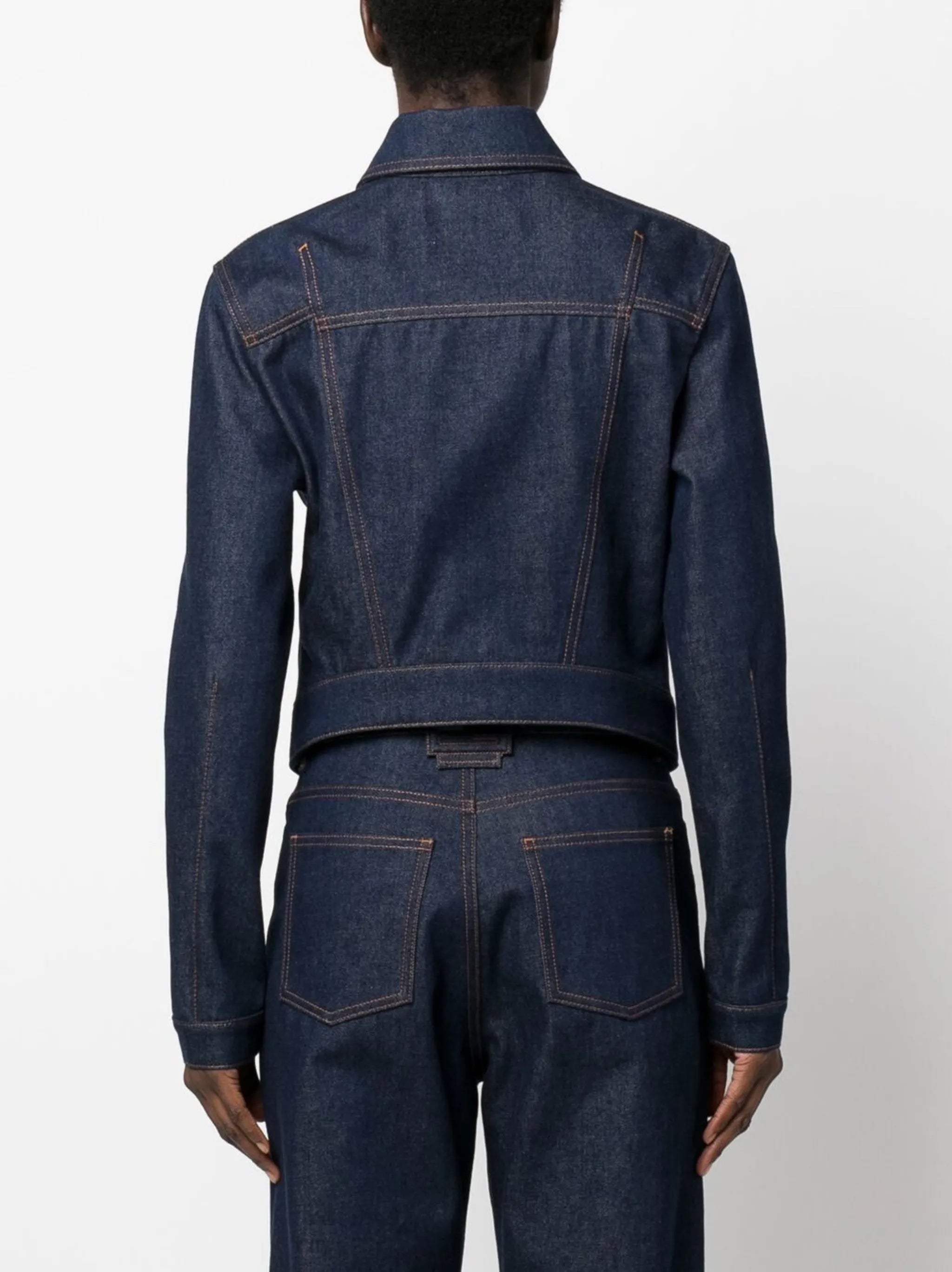 FF-logo plaque denim jacket