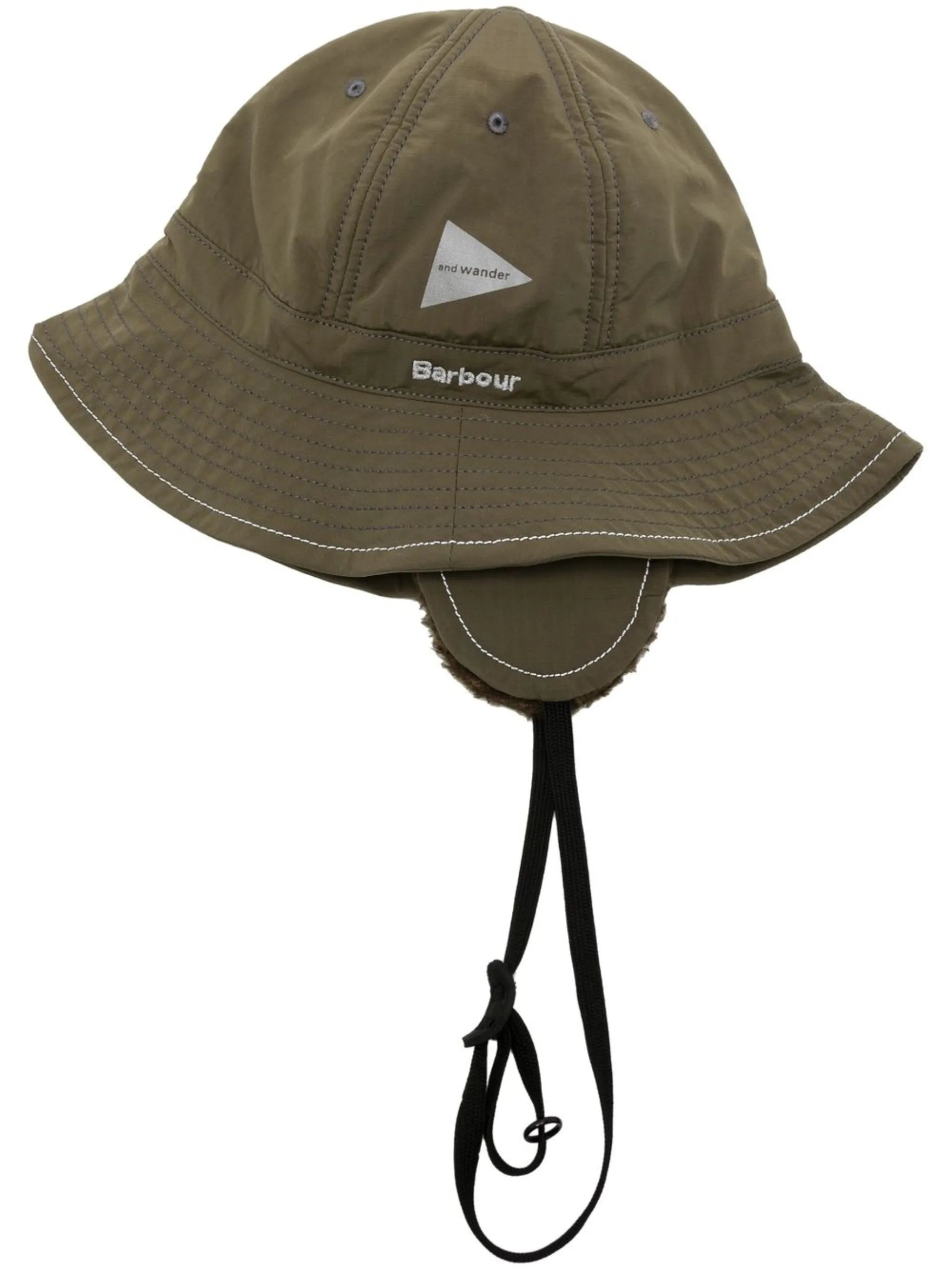 reflective logo-print bucket hat