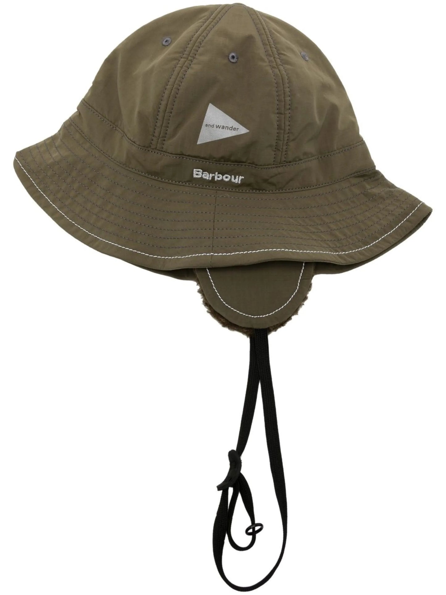 reflective logo-print bucket hat