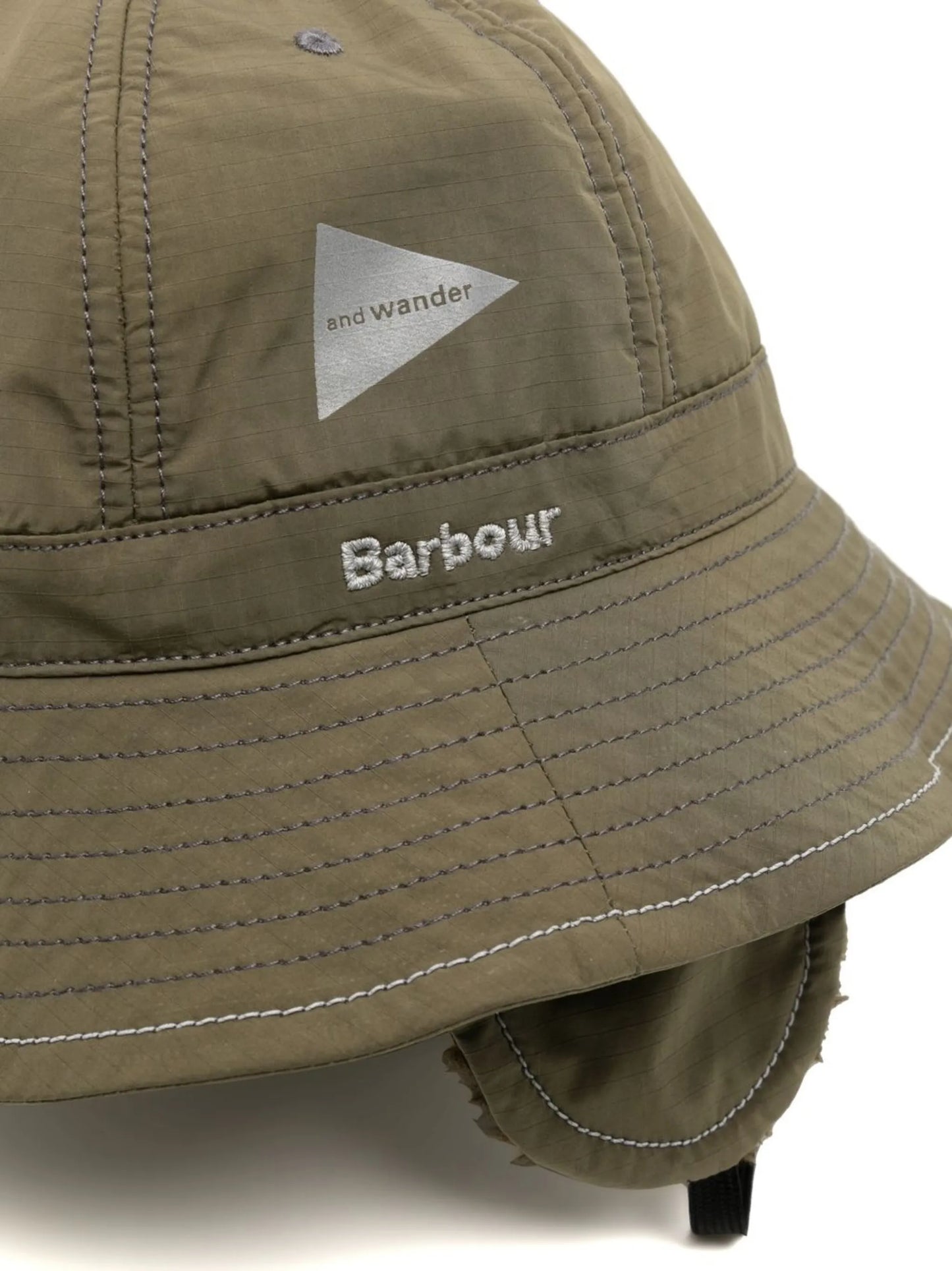 reflective logo-print bucket hat