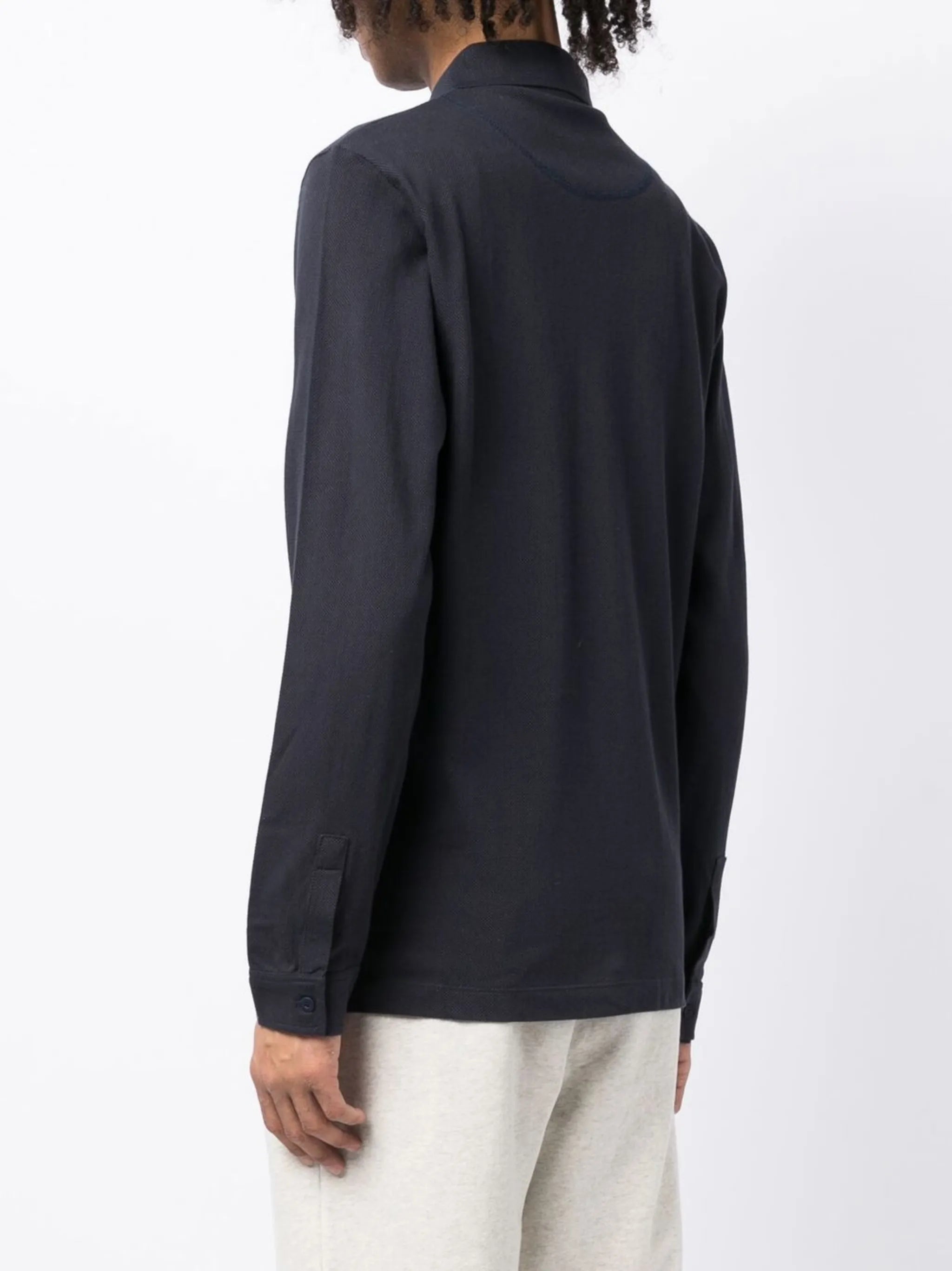 Riviera long-sleeve polo shirt