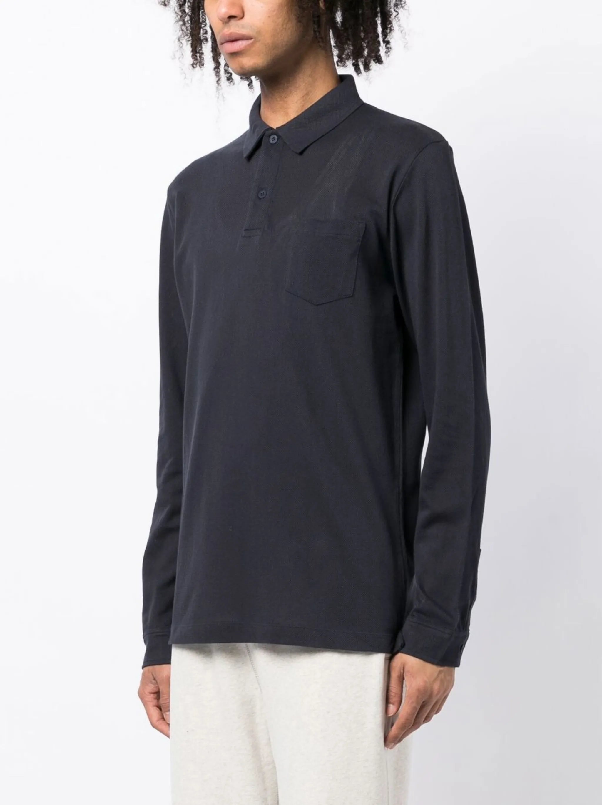 Riviera long-sleeve polo shirt