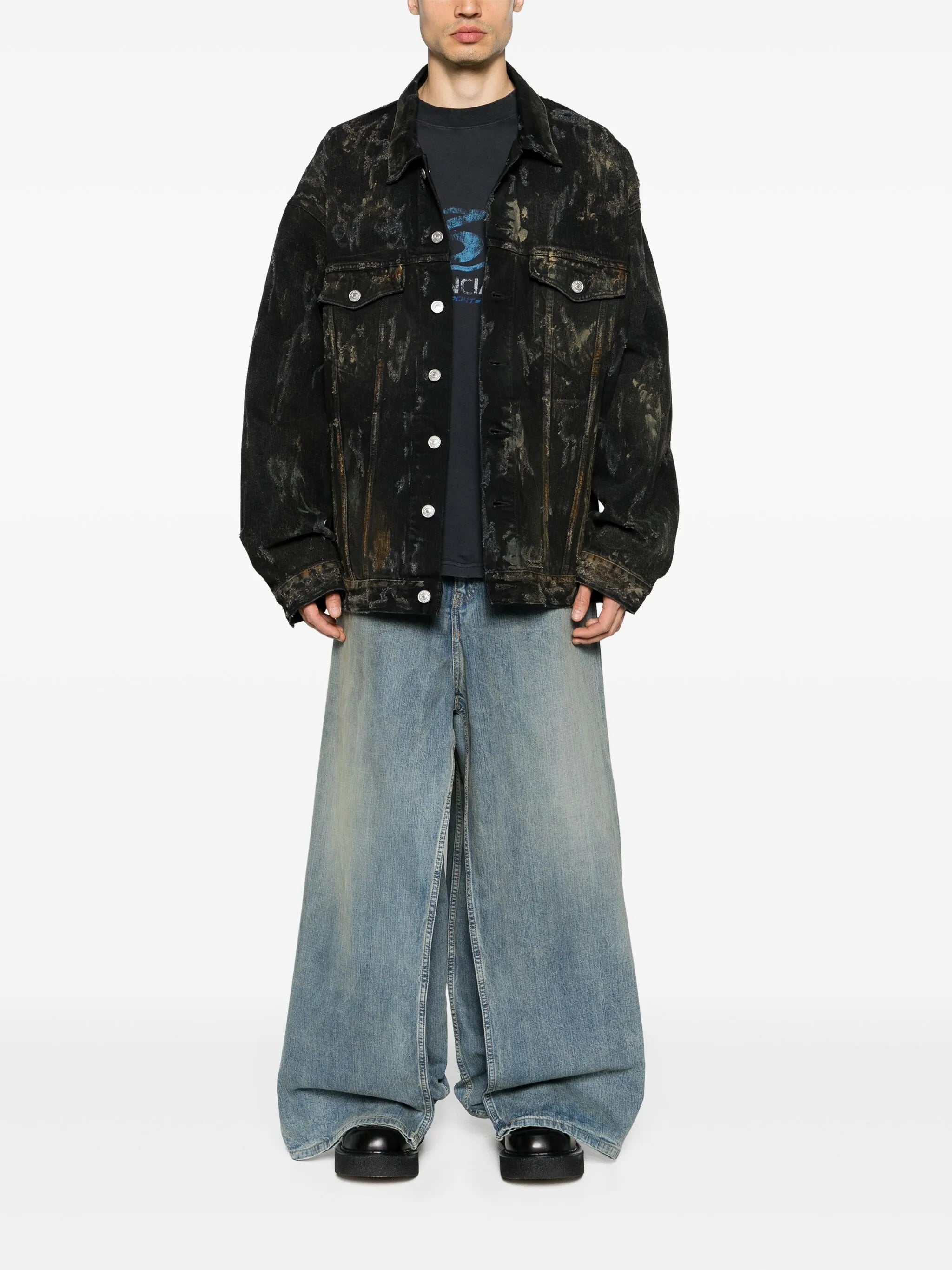 distressed denim jacket
