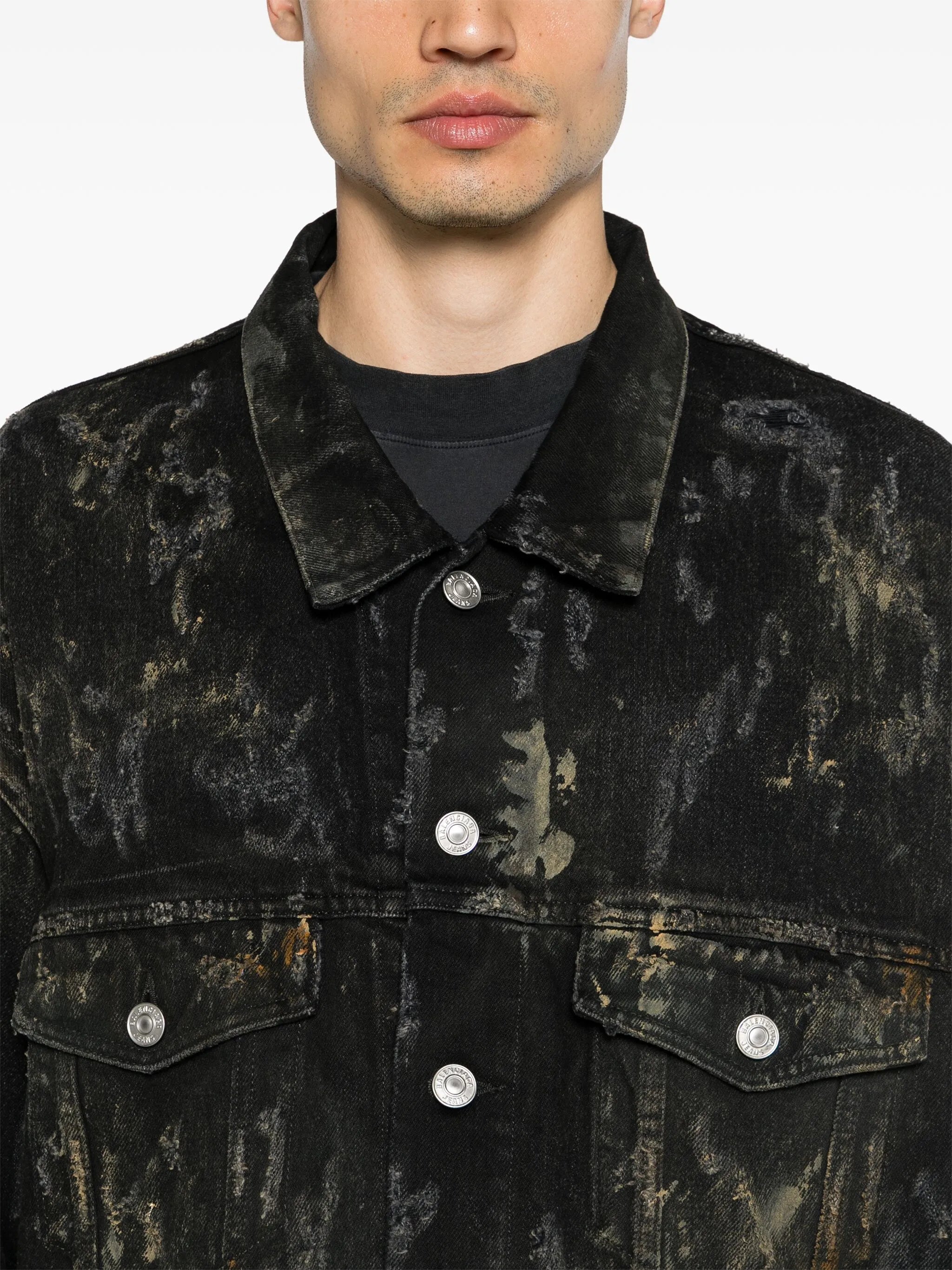distressed denim jacket