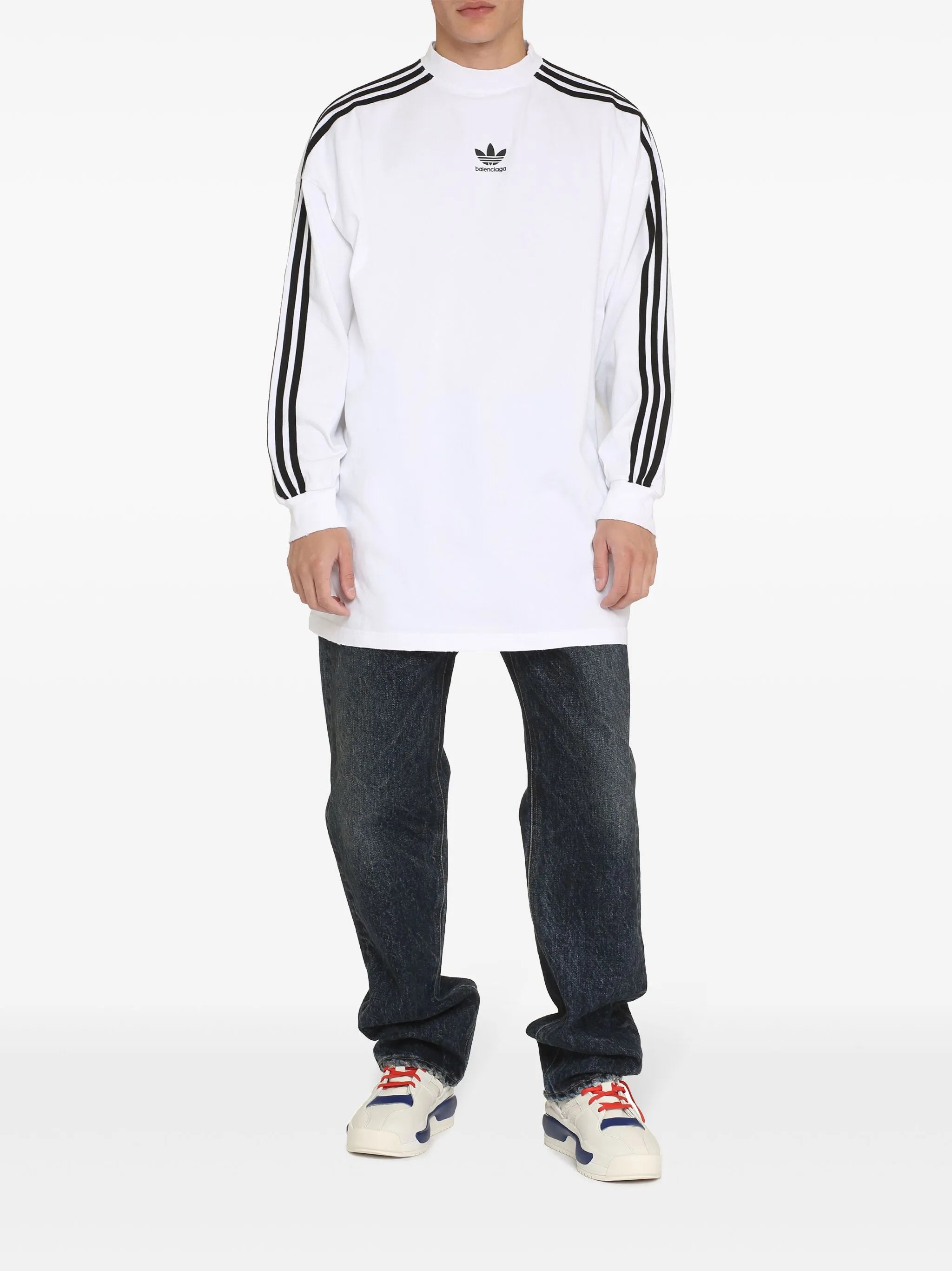 x adidas Trefoil print T-shirt